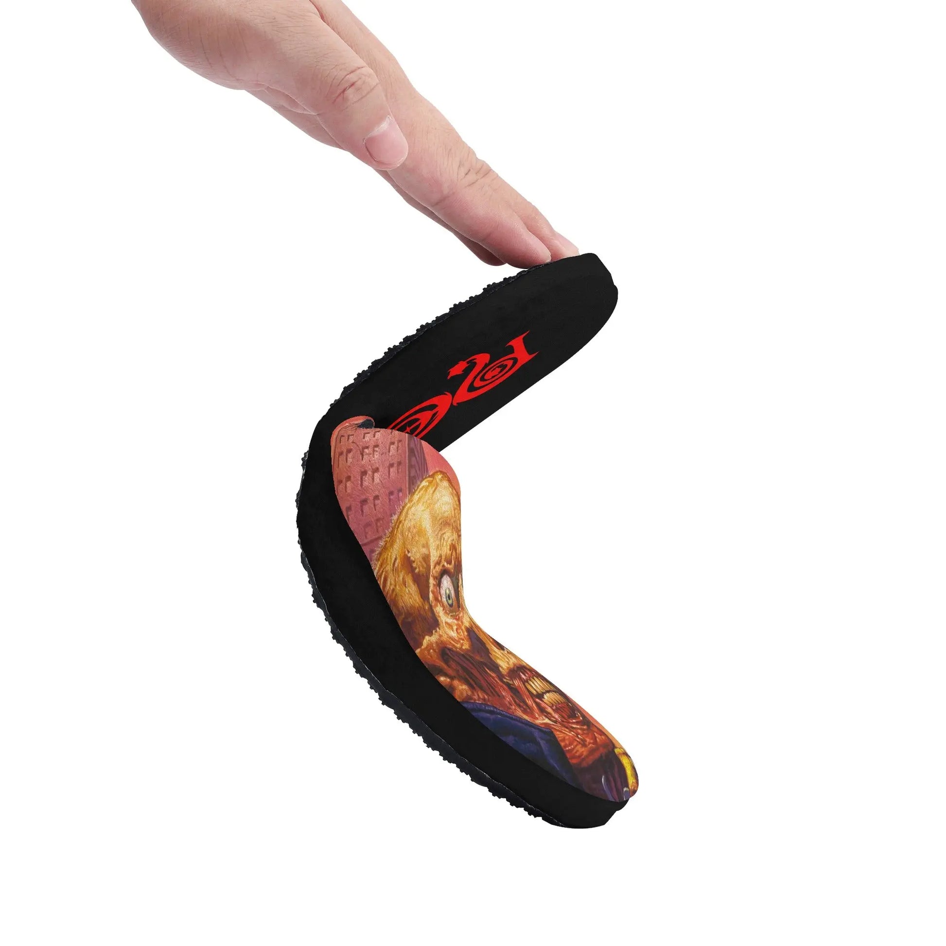 Necro - The Pre-Fix For Death / Red Gothic Logo - Kids Slippers NECRO SUPER STORE