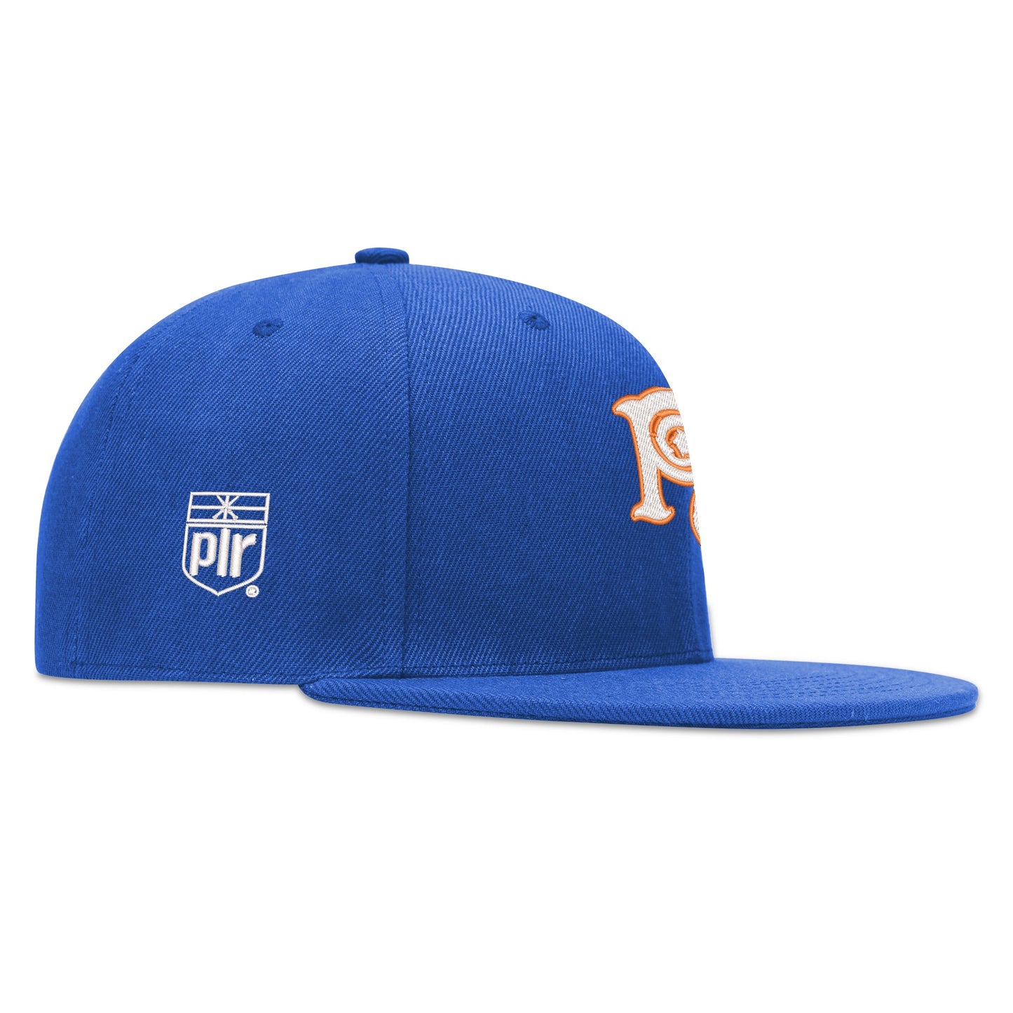 Necro - White/Orange N Symbol on Blue - Four Sides Embroidered Hip-Hop Hat