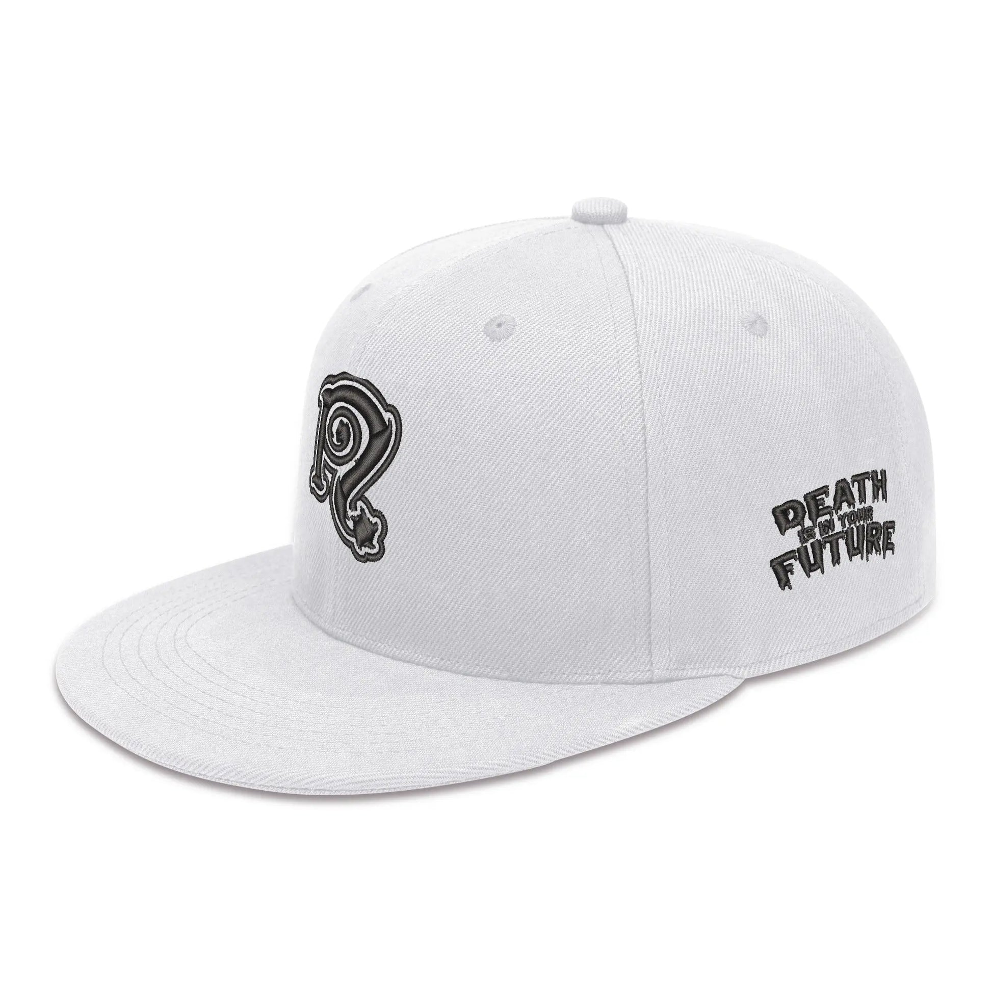 Necro - White/Blk N Symbol on Wht - Four Sides Embroidered Hip-Hop Hat NECRO SUPER STORE