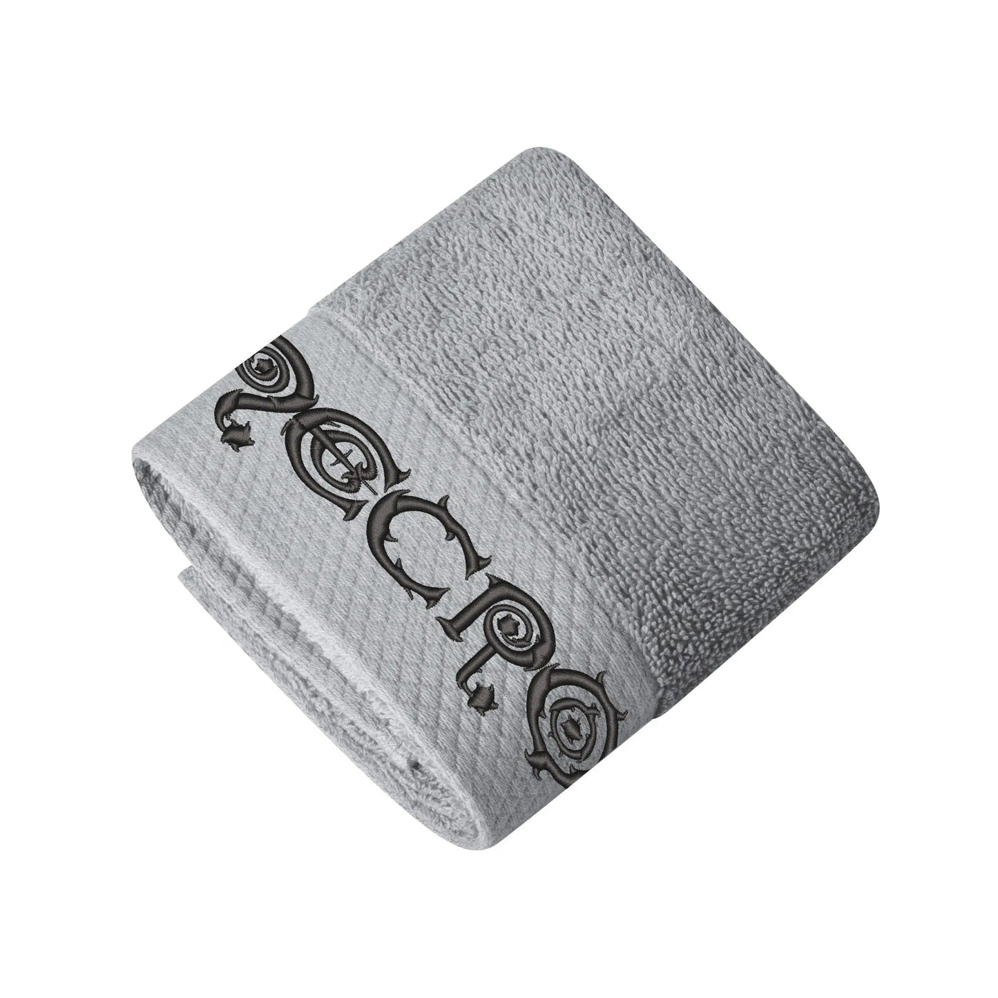 Necro - Black Necro Gothic Logo - Embroidered Square Towel NECRO SUPER STORE