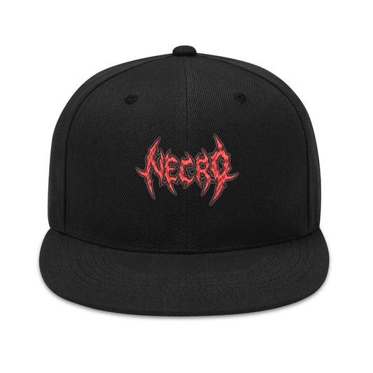 Necro - Necro Evil Logo - Three Sides Embroidered Hip-Hop Hat