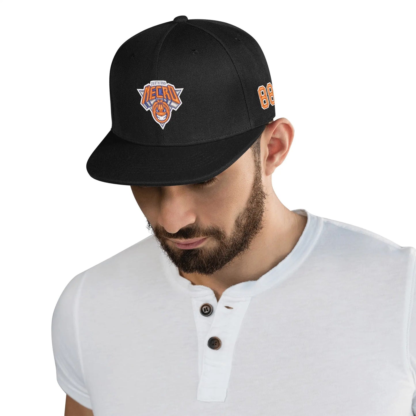 Necro - Death Rap Knicks - Three Sides Embroidered Hip-Hop Hat NECRO SUPER STORE