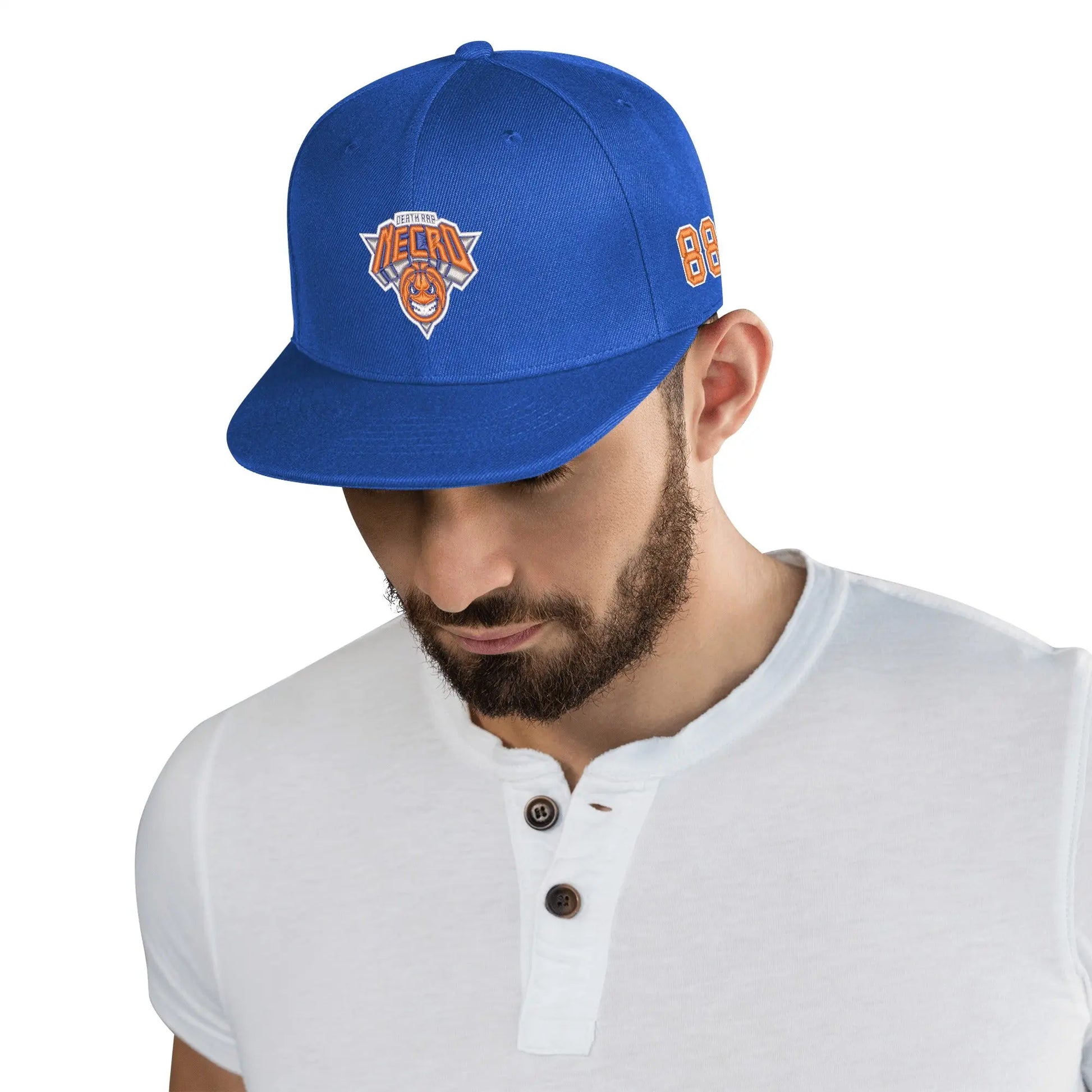 Necro - Death Rap Knicks - Three Sides Embroidered Hip-Hop Hat NECRO SUPER STORE