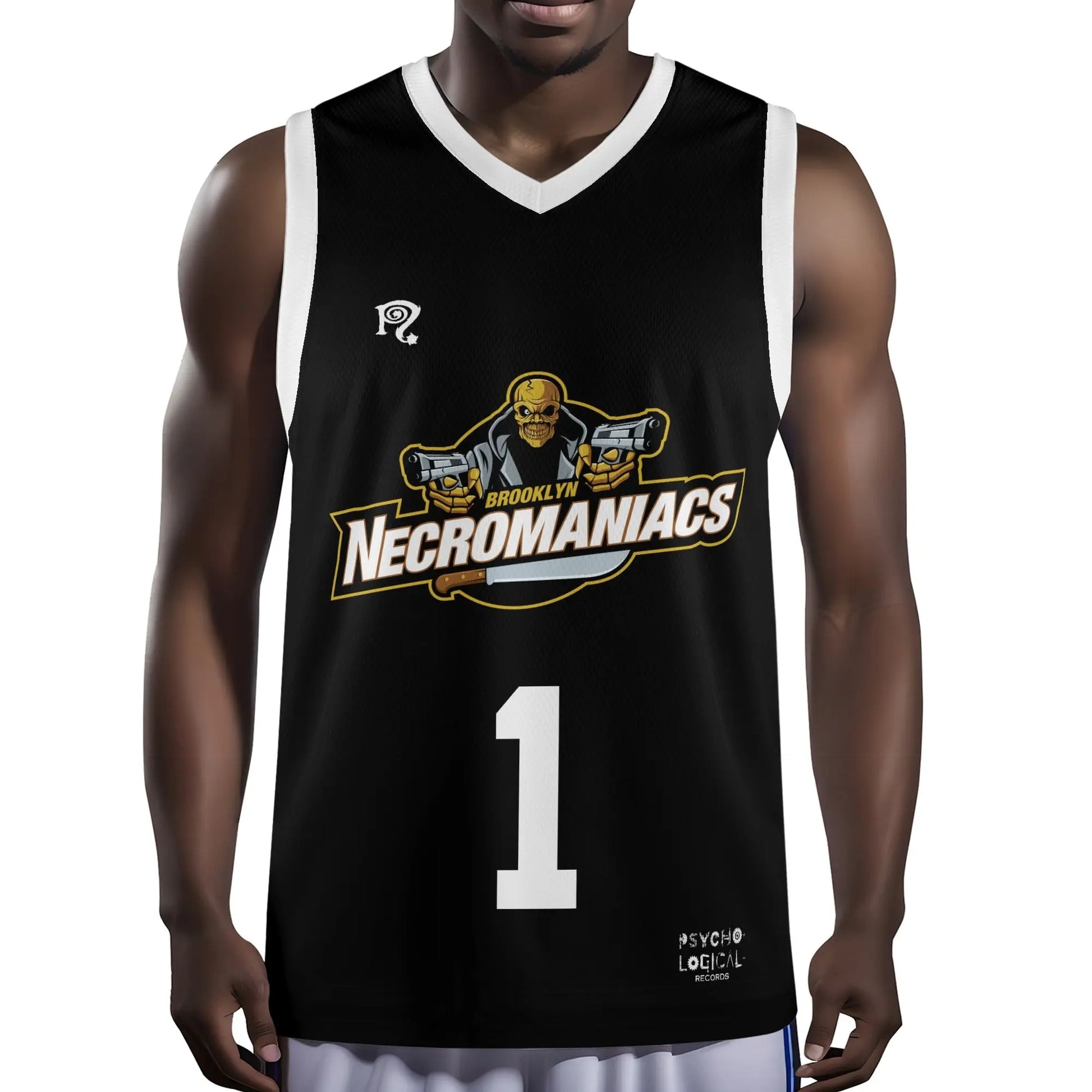 Necro - Brooklyn Necromaniacs Black - Mens All Over Printing Basketball Jersey NECRO SUPER STORE