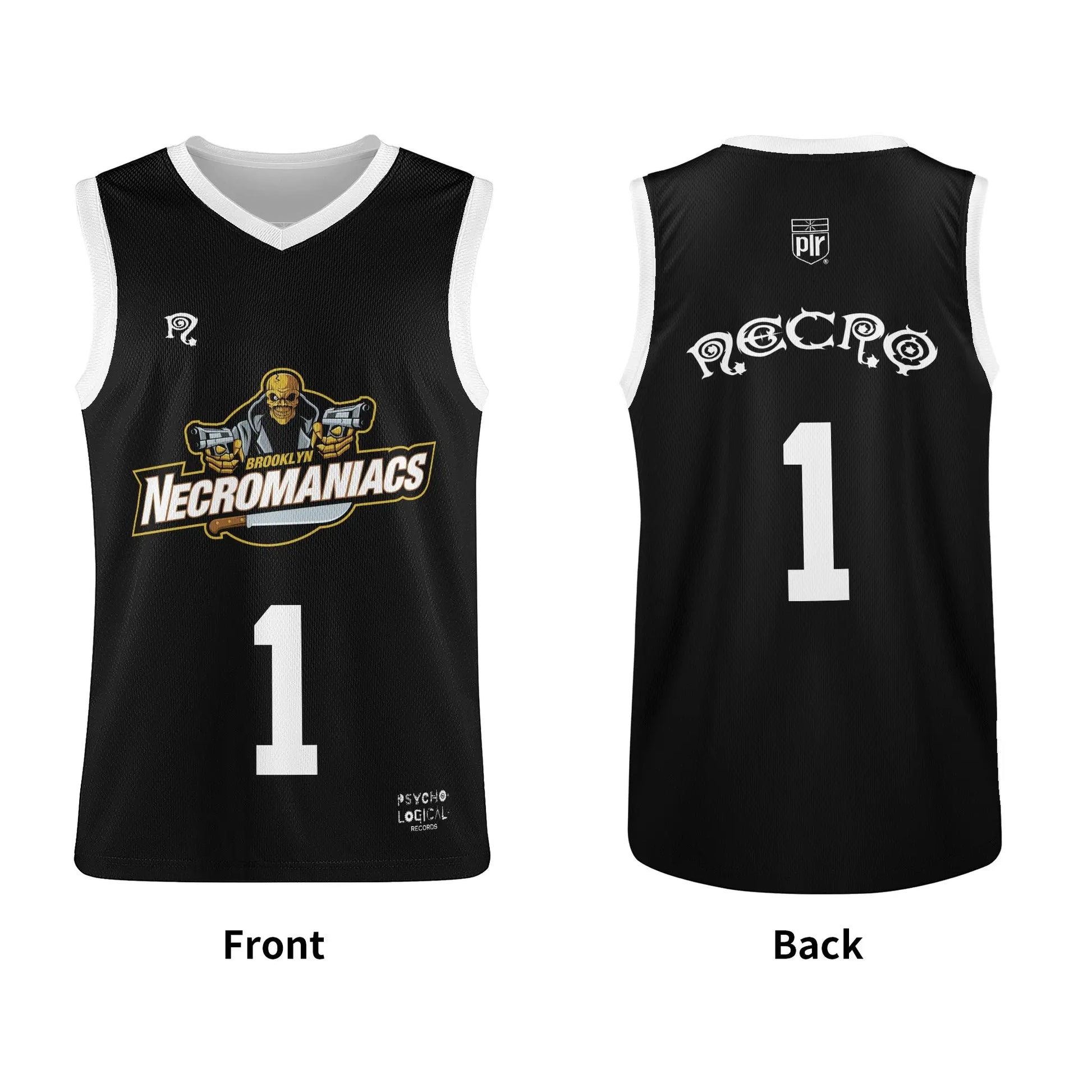 Necro - Brooklyn Necromaniacs Black - Mens All Over Printing Basketball Jersey NECRO SUPER STORE