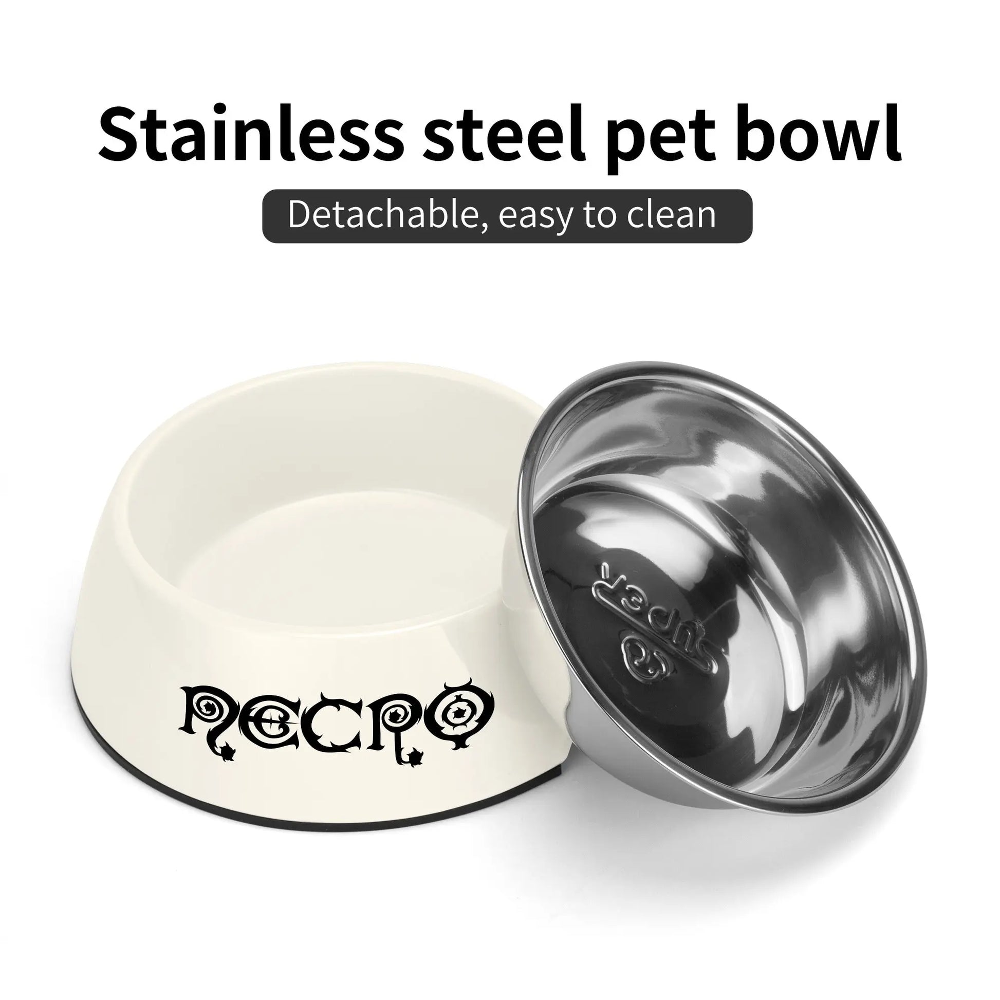 Necro - Logo - Pet Food Bowl NECRO SUPER STORE