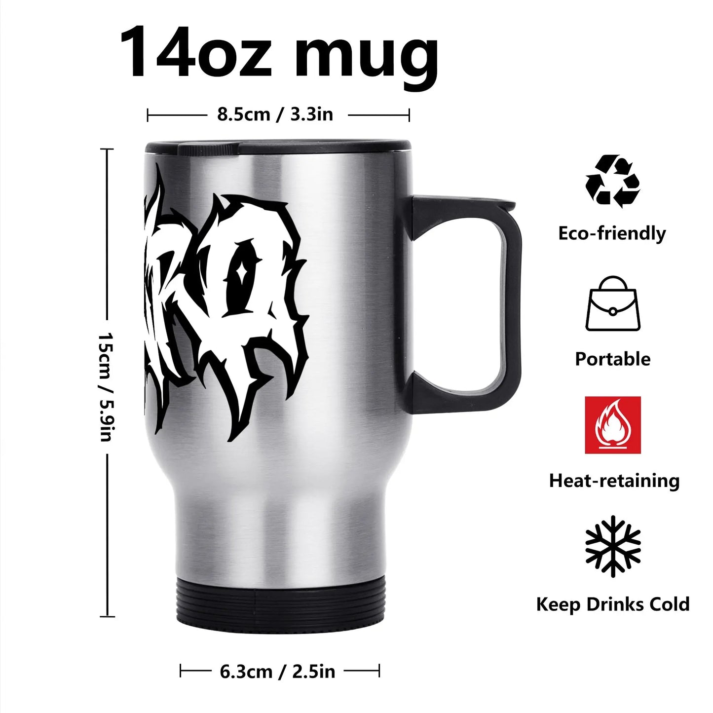 Necro - Graffiti Death Metal Logo - Travel Coffee Mug NECRO SUPER STORE