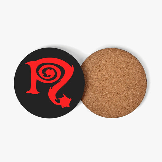 Necro - Red N - Wood Coaster - NECRO SUPER STORE