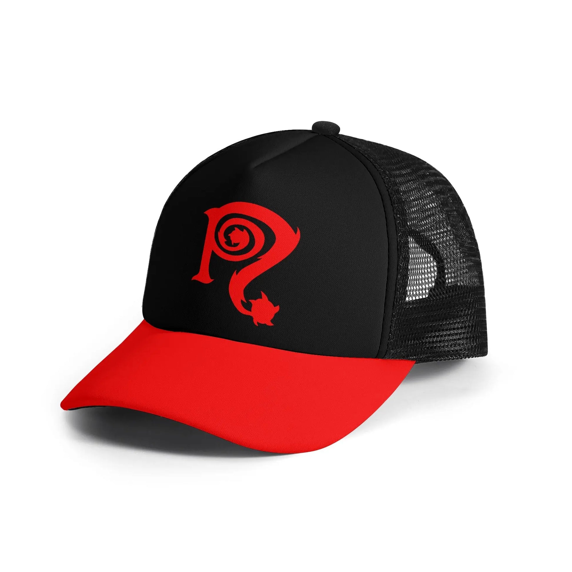 Necro - Red N Symbol - Kids Front Printing Mesh Baseball Cap NECRO SUPER STORE