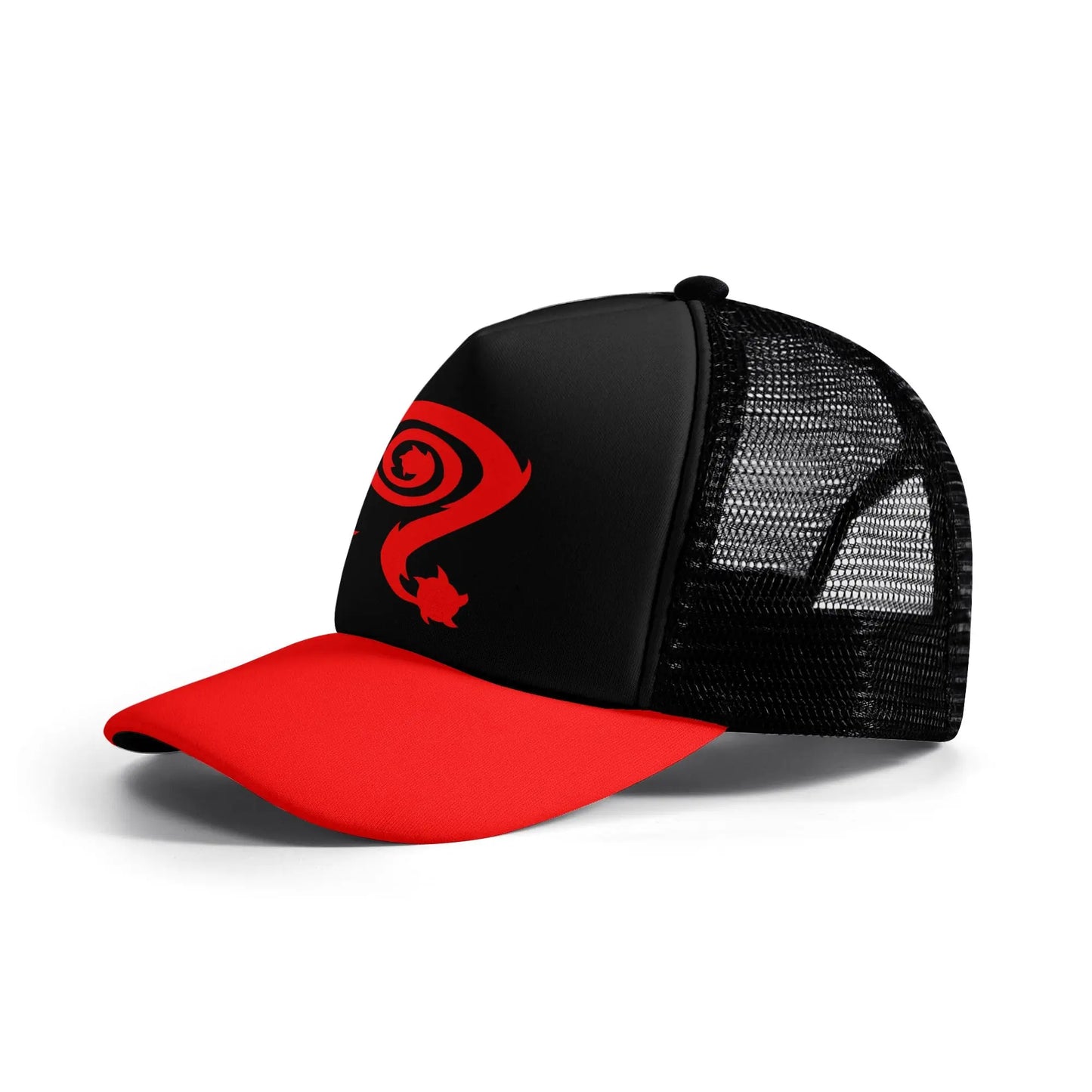 Necro - Red N Symbol - Kids Front Printing Mesh Baseball Cap NECRO SUPER STORE