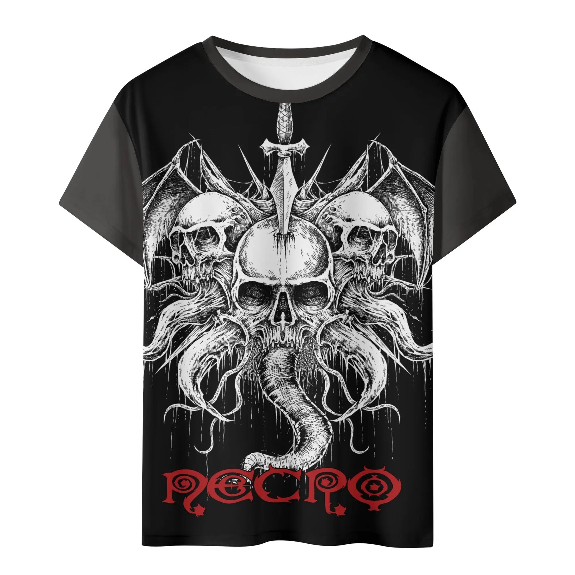 Necro - Evil - Kids All Over Print Short Sleeve T-Shirt NECRO SUPER STORE