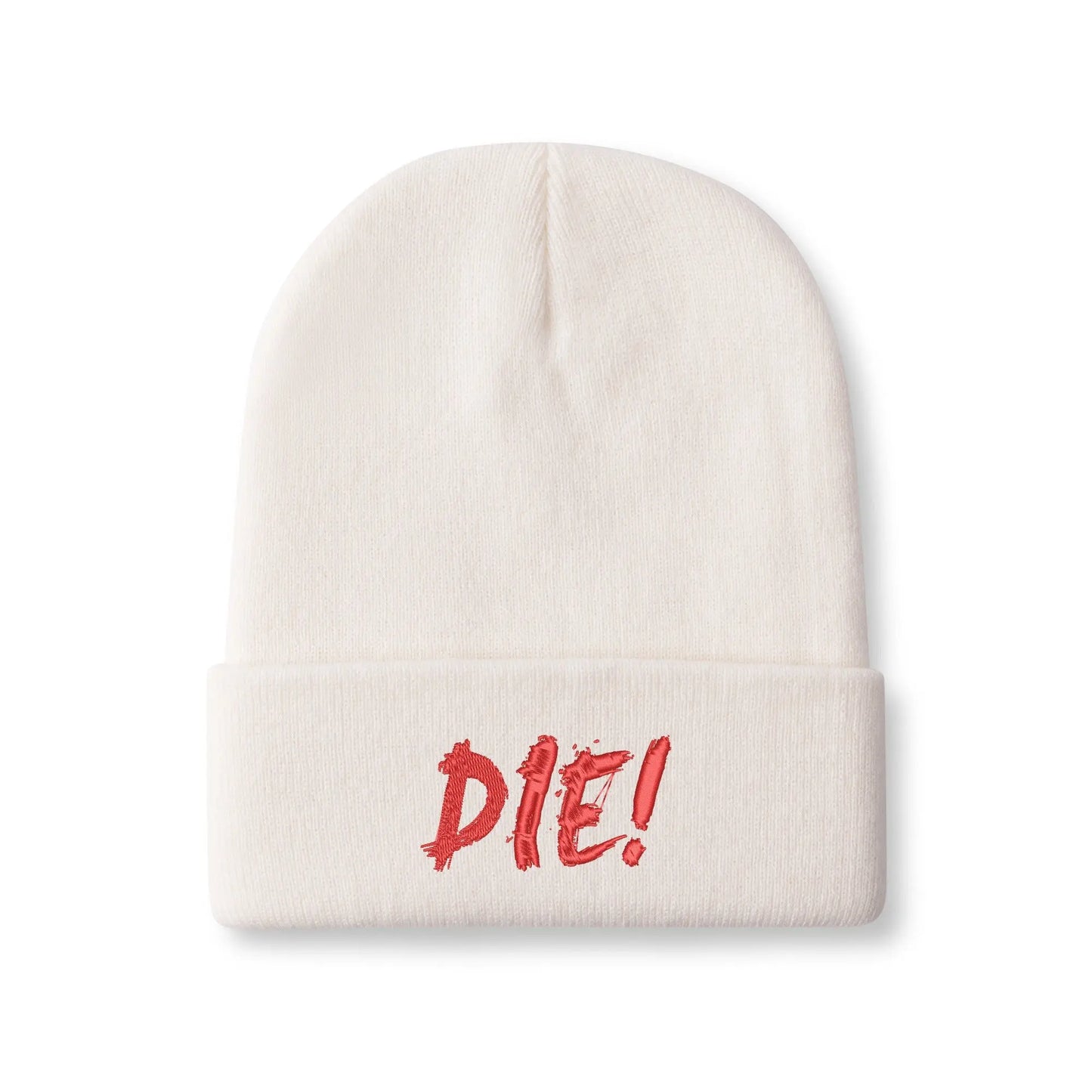 Necro - DIE! - Embroidered Knitted Hat - NECRO SUPER STORE