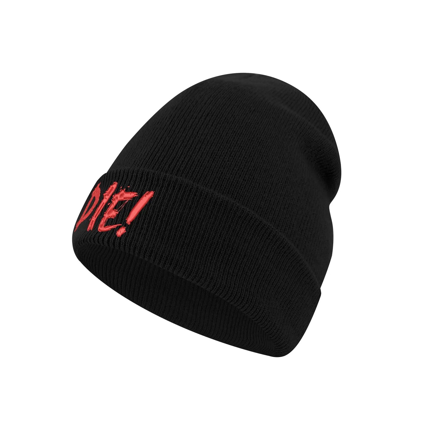 Necro - DIE! - Embroidered Knitted Hat - NECRO SUPER STORE