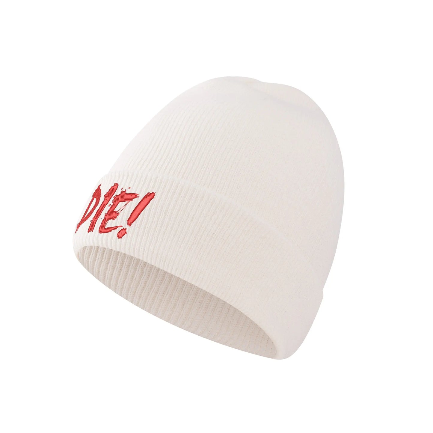 Necro - DIE! - Embroidered Knitted Hat - NECRO SUPER STORE