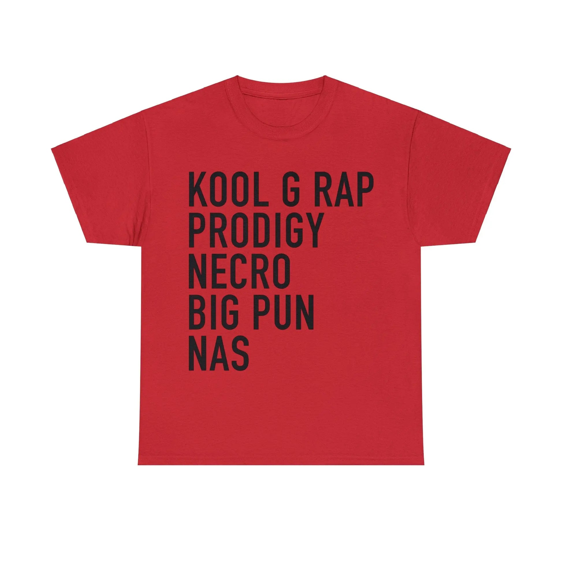 Top 5 Best Rappers - Heavy Cotton Tee - Gilden 5000 - Blk letters - NECRO SUPER STORE