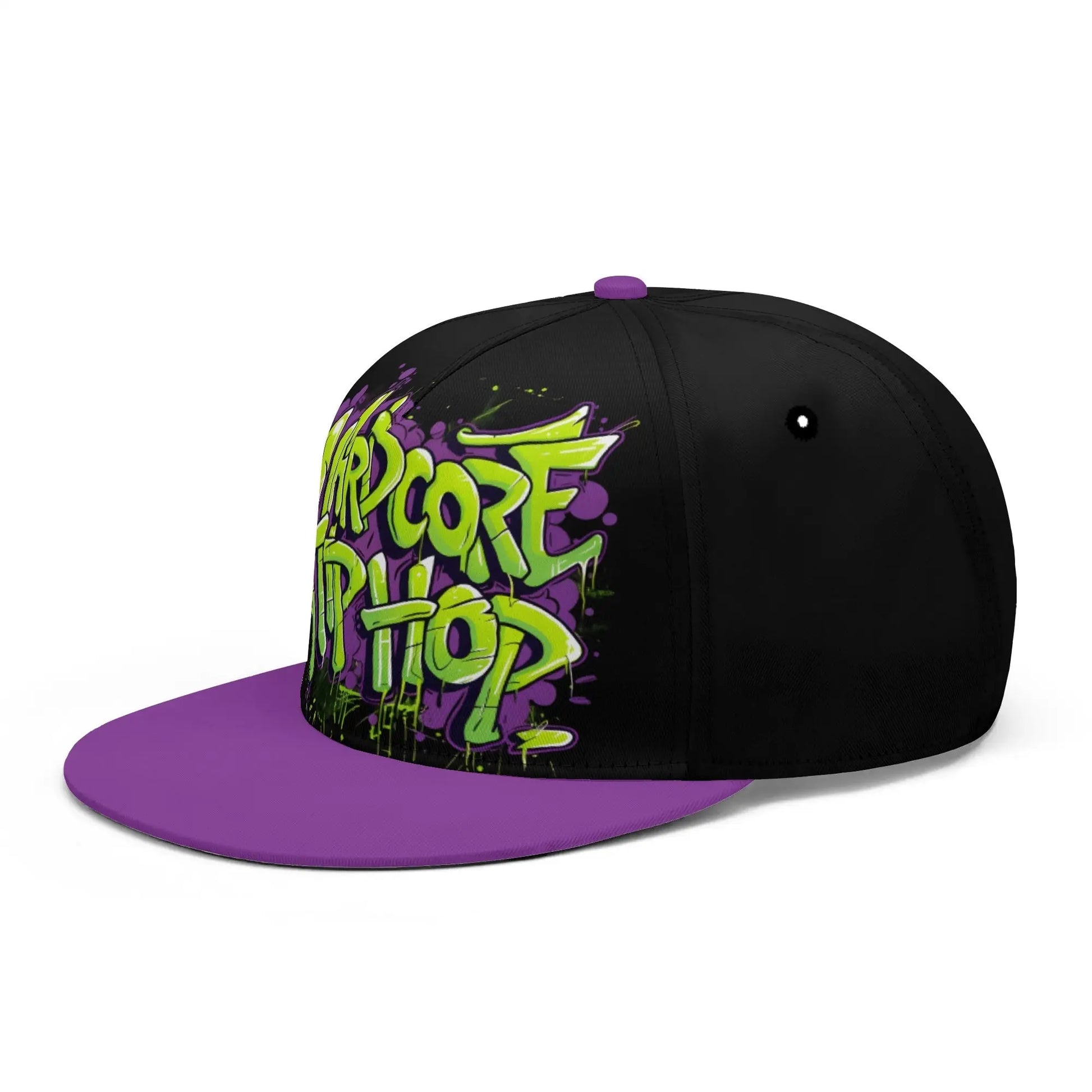 Hardcore Hiphop - Green Graffiti Bones - Snapback - NECRO SUPER STORE