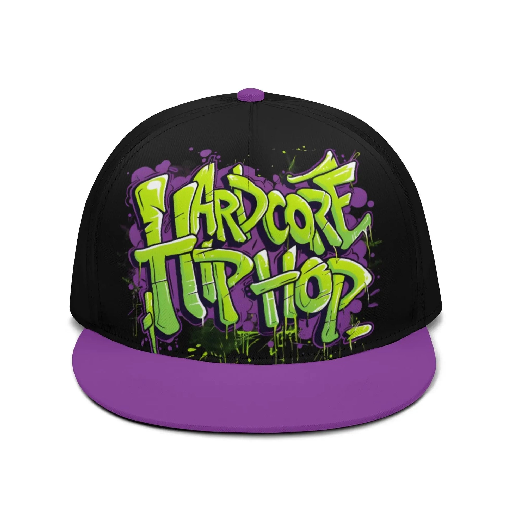 Hardcore Hiphop - Green Graffiti Bones - Snapback - NECRO SUPER STORE