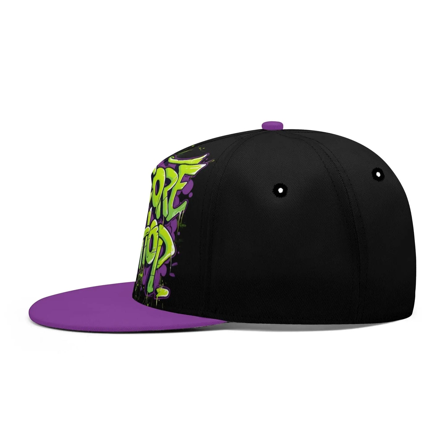 Hardcore Hiphop - Green Graffiti Bones - Snapback - NECRO SUPER STORE