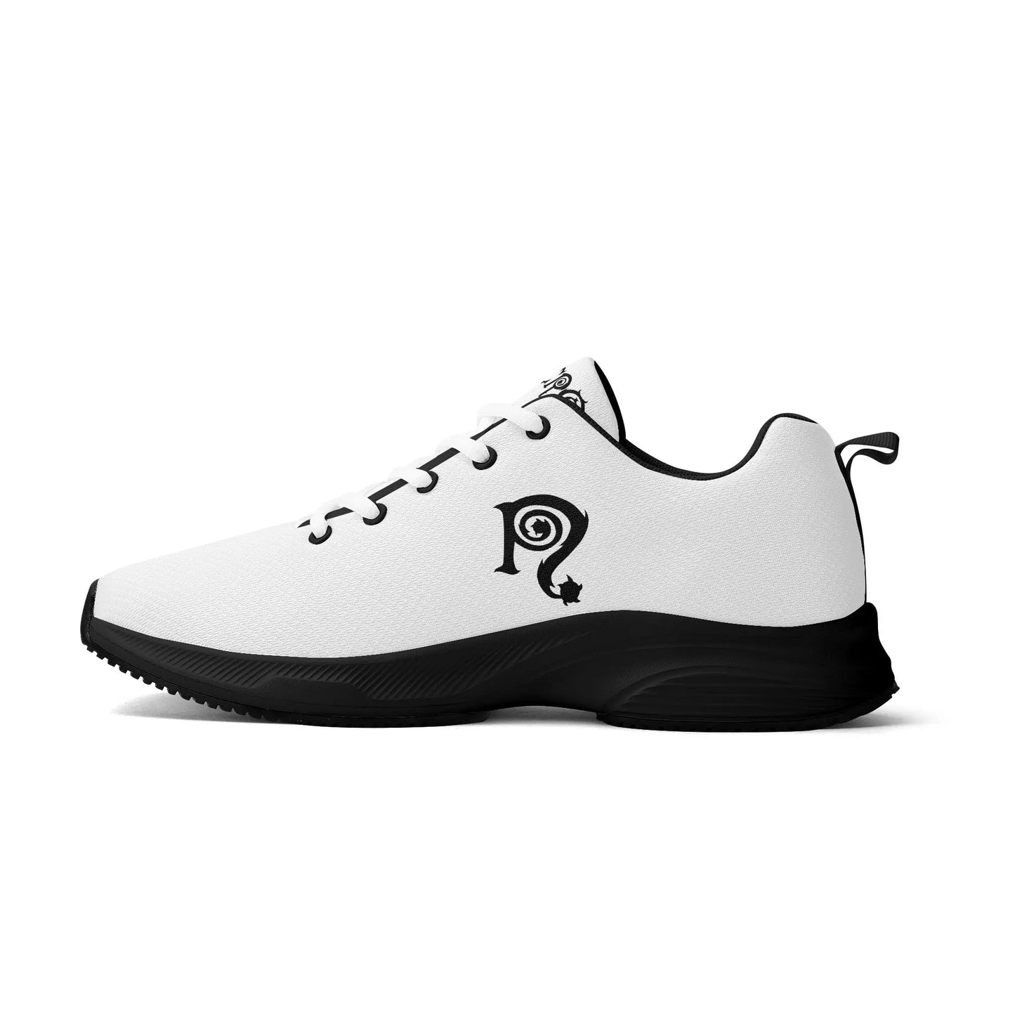 Necro - N Symbol - Blk/White - Lightweight Walking Running Shoes popcustoms