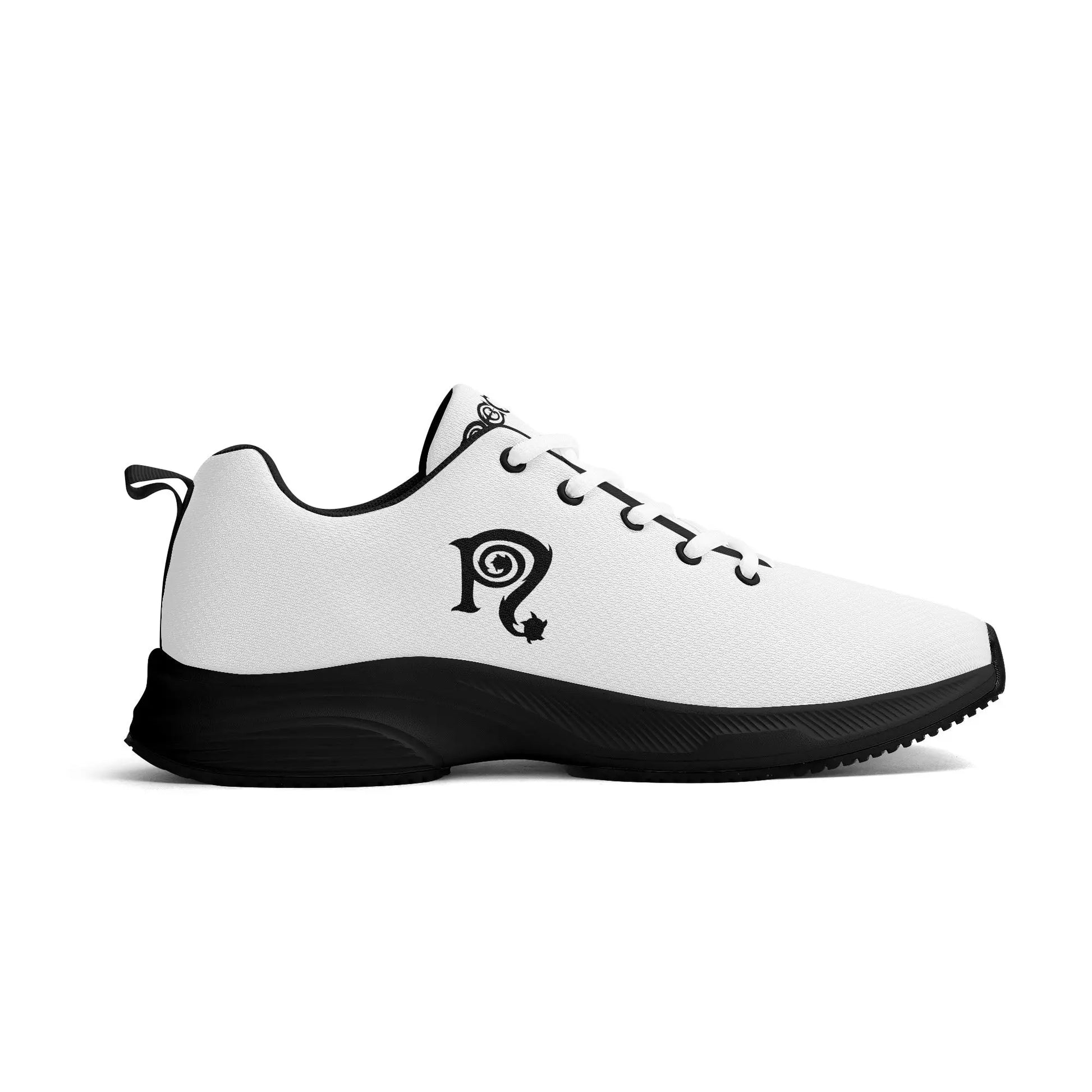 Necro - N Symbol - Blk/White - Lightweight Walking Running Shoes popcustoms