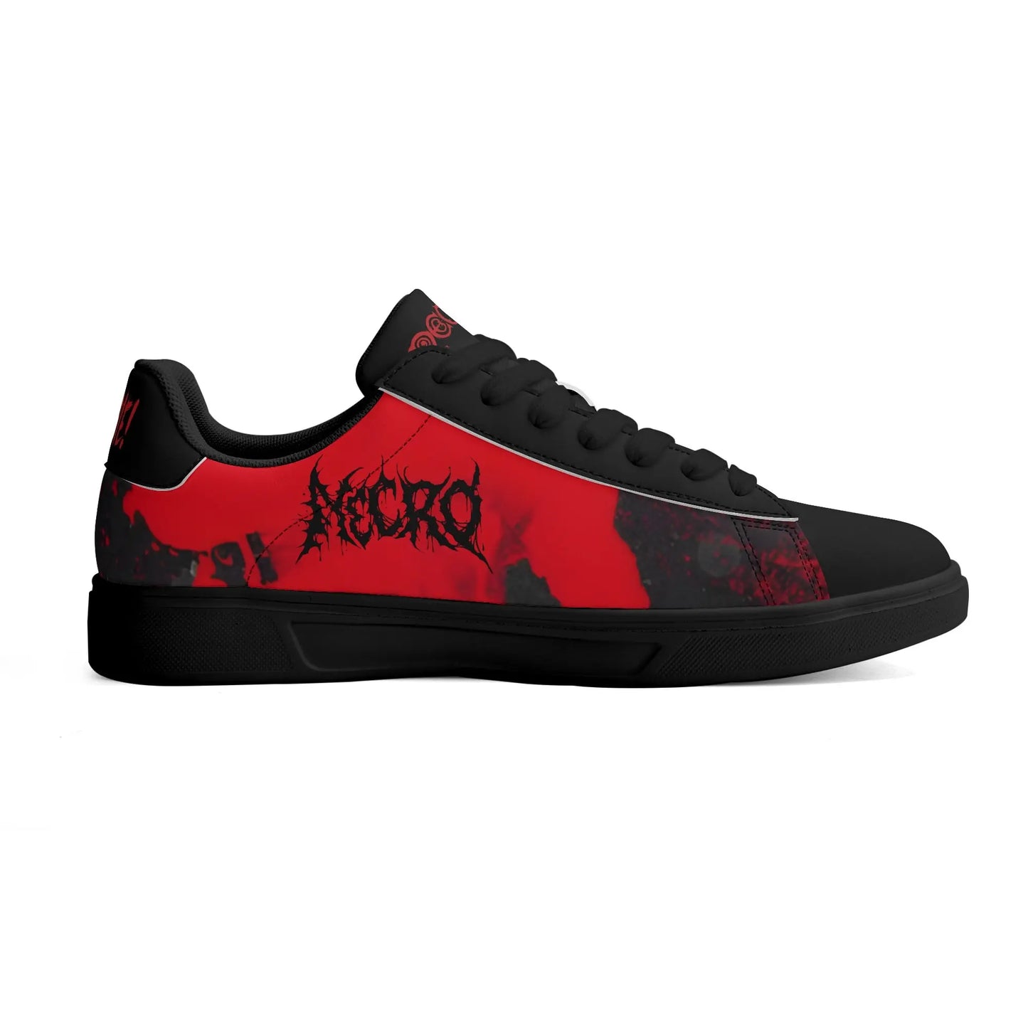 Necro - TerrorFires - Lightweight  Low Top Leather Skateboard Sneakers popcustoms