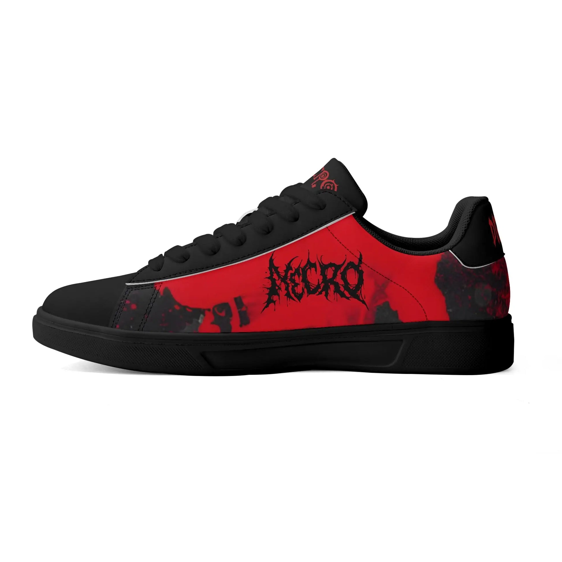 Necro - TerrorFires - Lightweight  Low Top Leather Skateboard Sneakers popcustoms