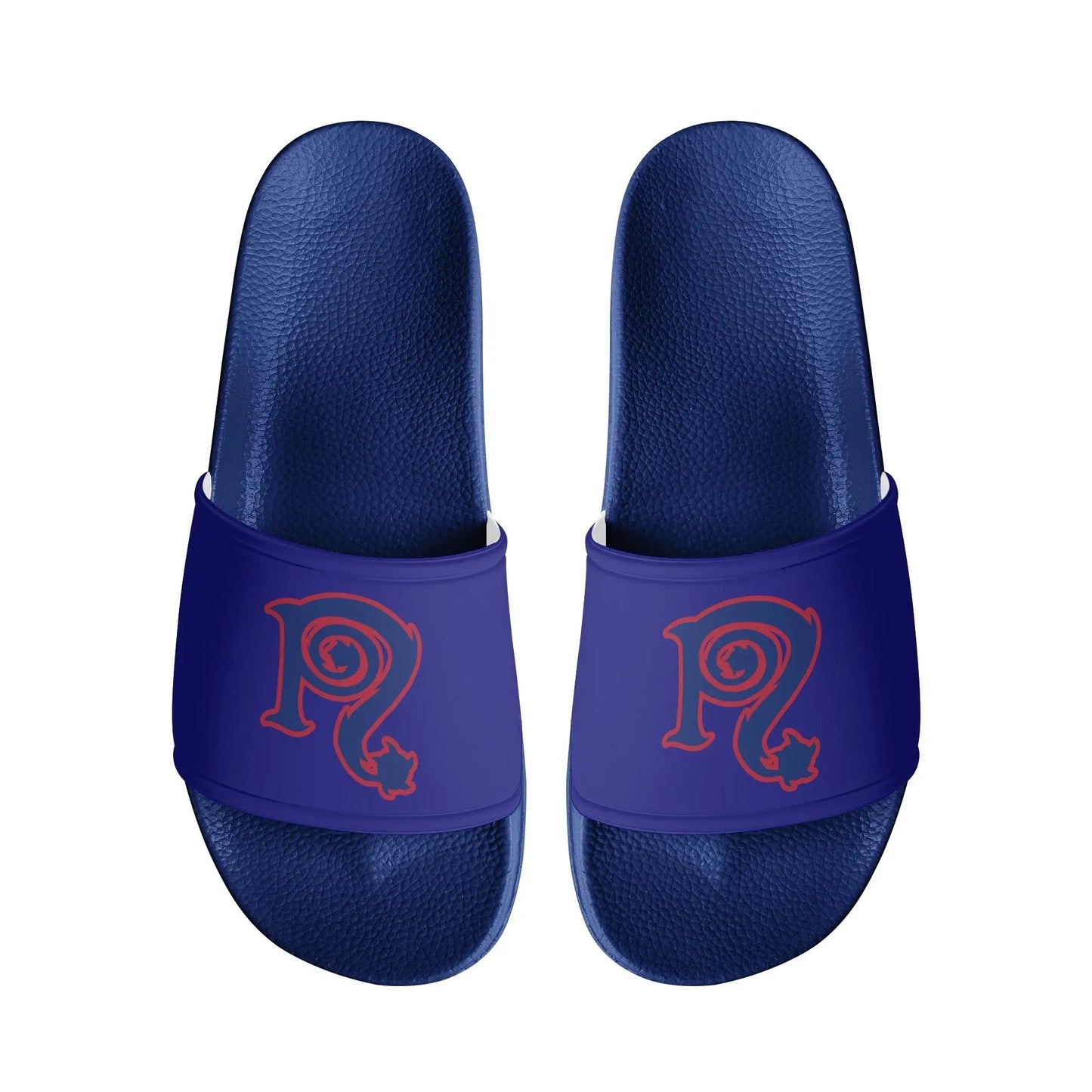 Necro - Navy/Burgundy N Symbol - Slides popcustoms