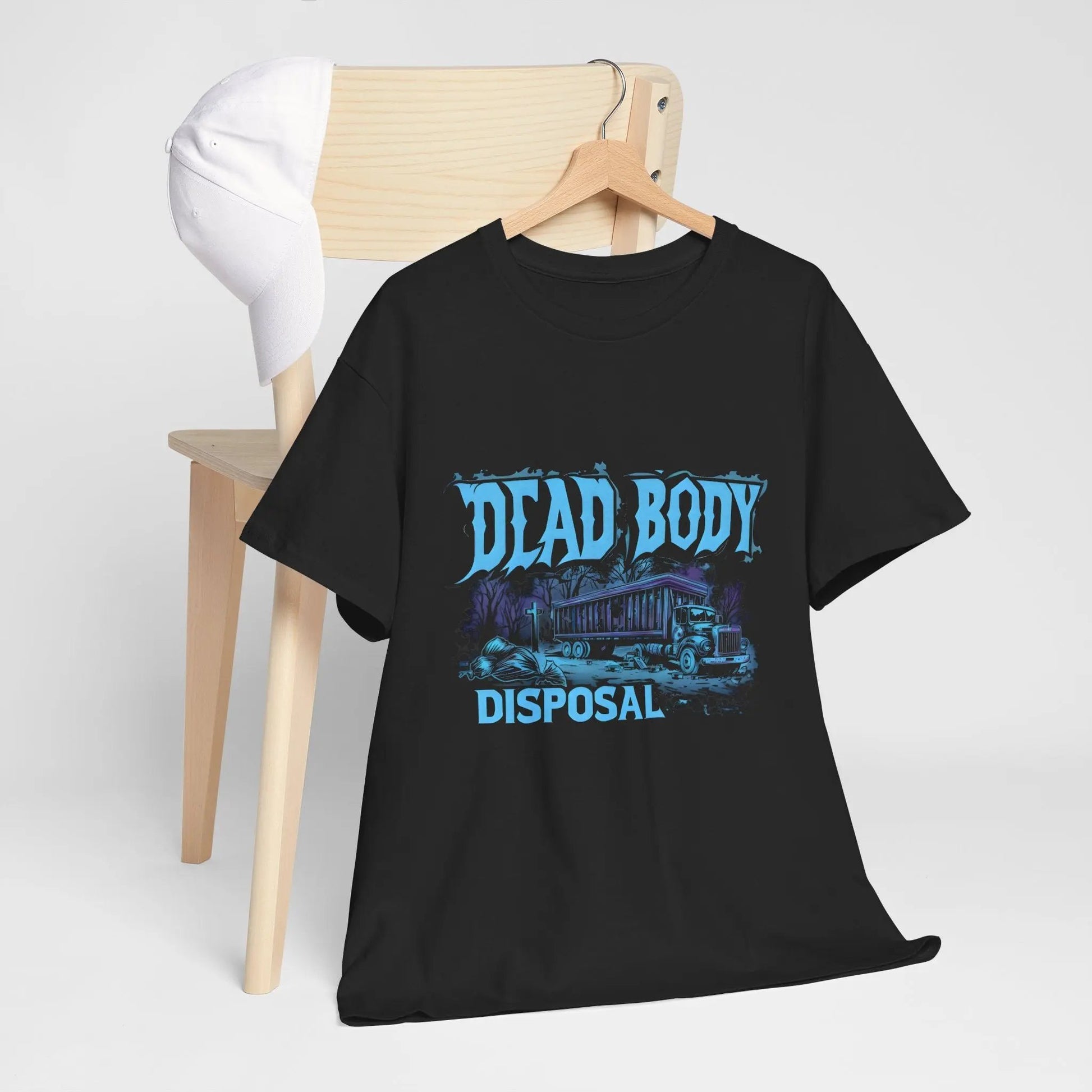 Necro - Dead Body Disposal - Heavy Cotton Tee - Gilden 5000 - Black NECRO SUPER STORE