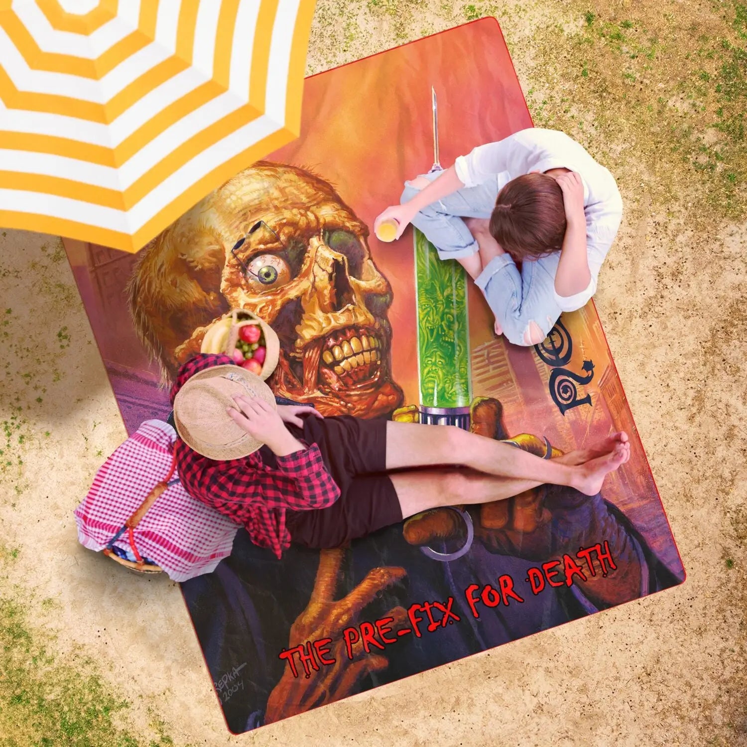 Necro - The Pre-Fix For Death - Full Cover Art - Beach Towel - NECRO SUPER STORE