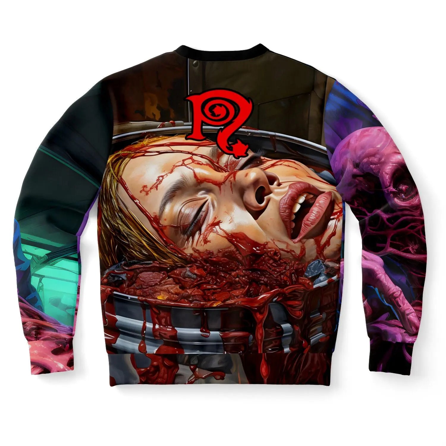 Necro - Dead Body Disposal - Athletic Sweatshirt - AOP NECRO SUPER STORE