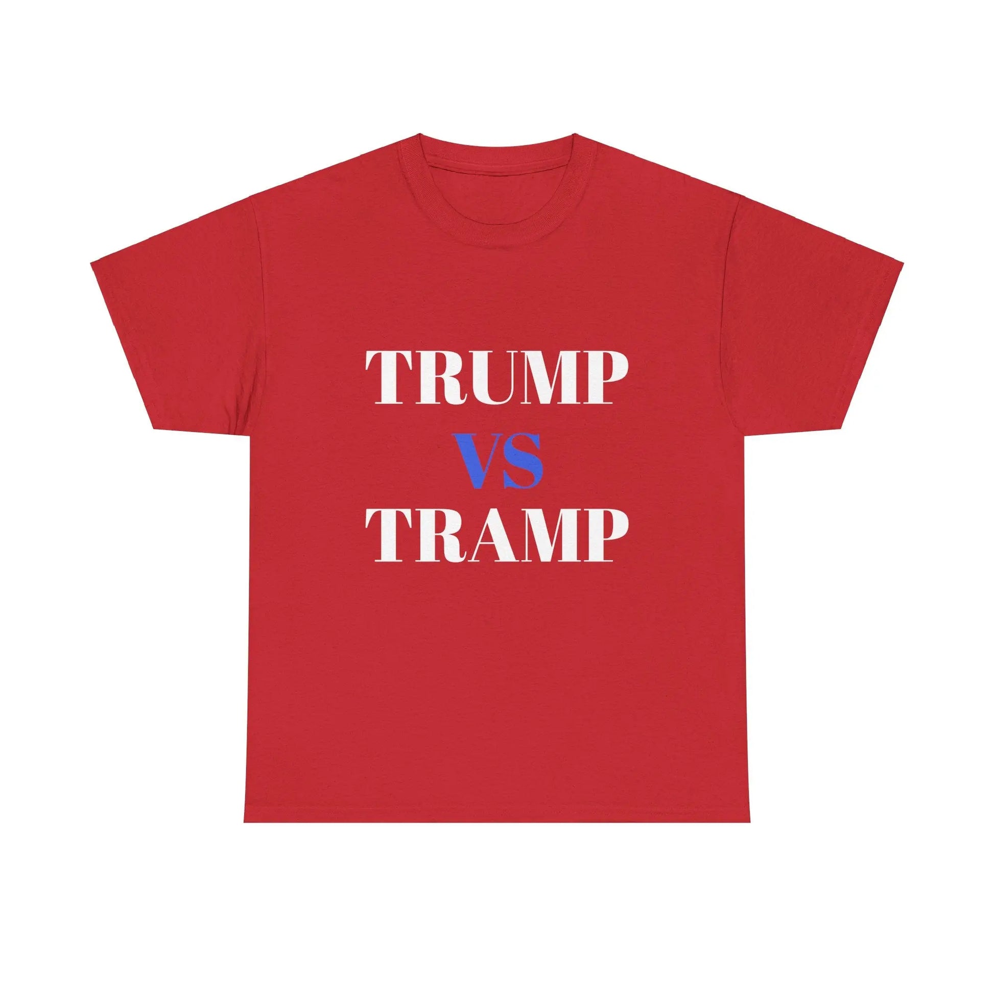 Trump vs Tramp  - Red - Heavy Cotton Tee - Gilden 5000 Printify