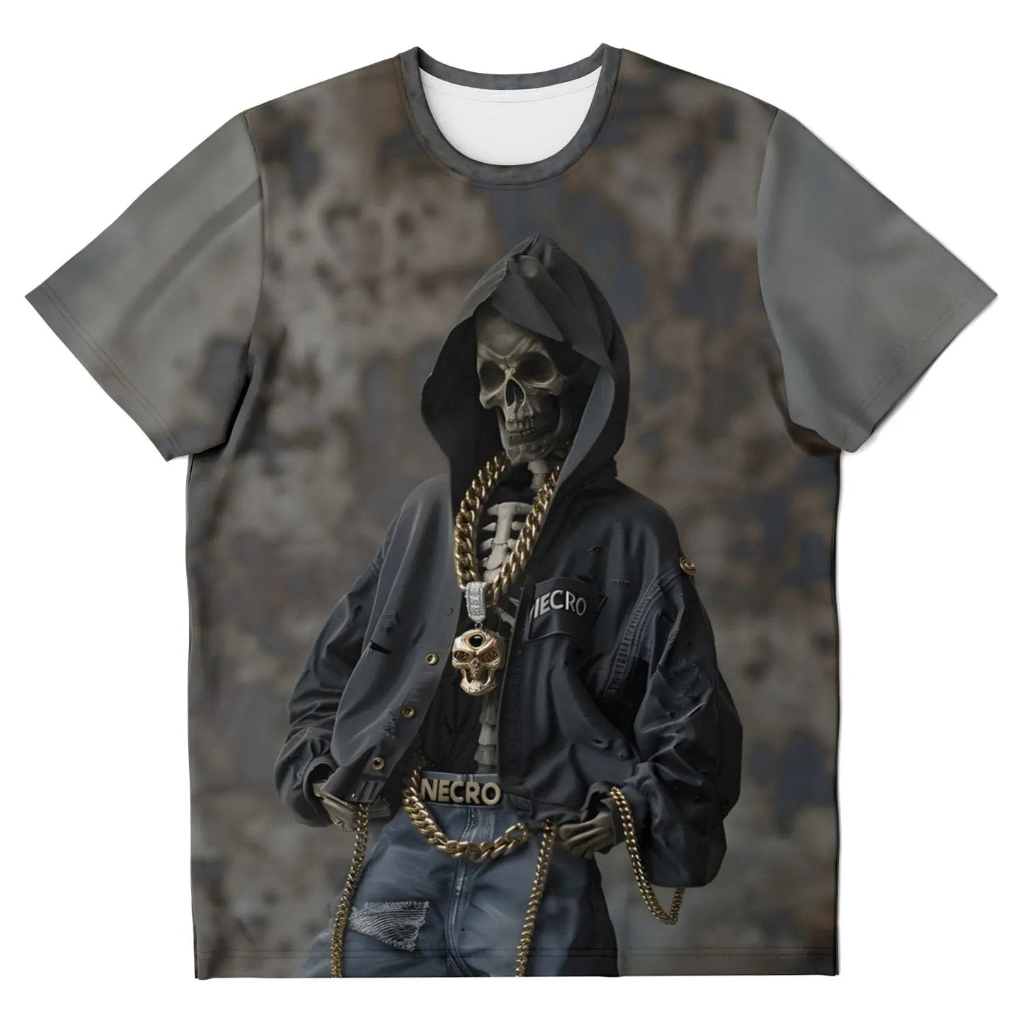 Necro - Dipped Skeleton - All Over Print T-Shirt - NECRO SUPER STORE