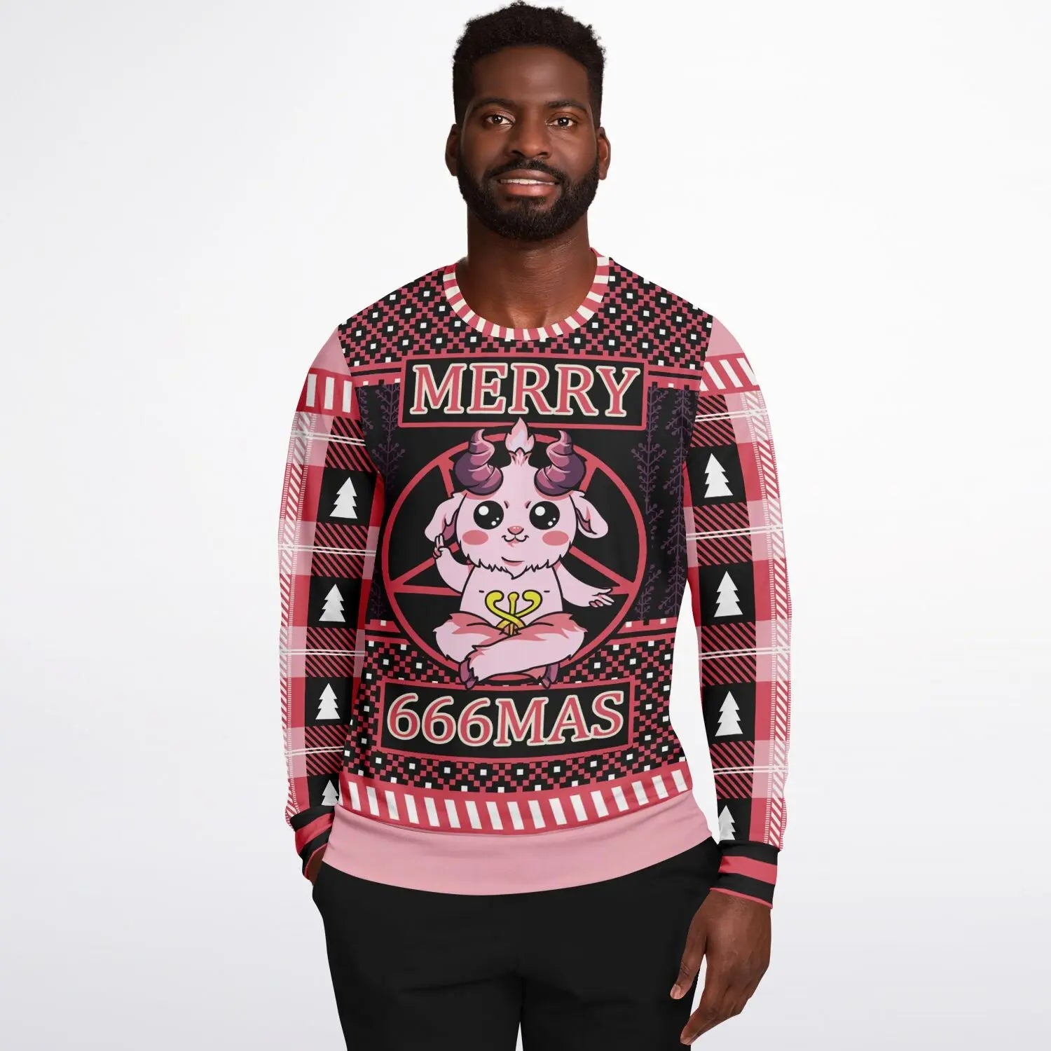 Merry 666mas - Ugly Christmas Sweatshirt Subliminator