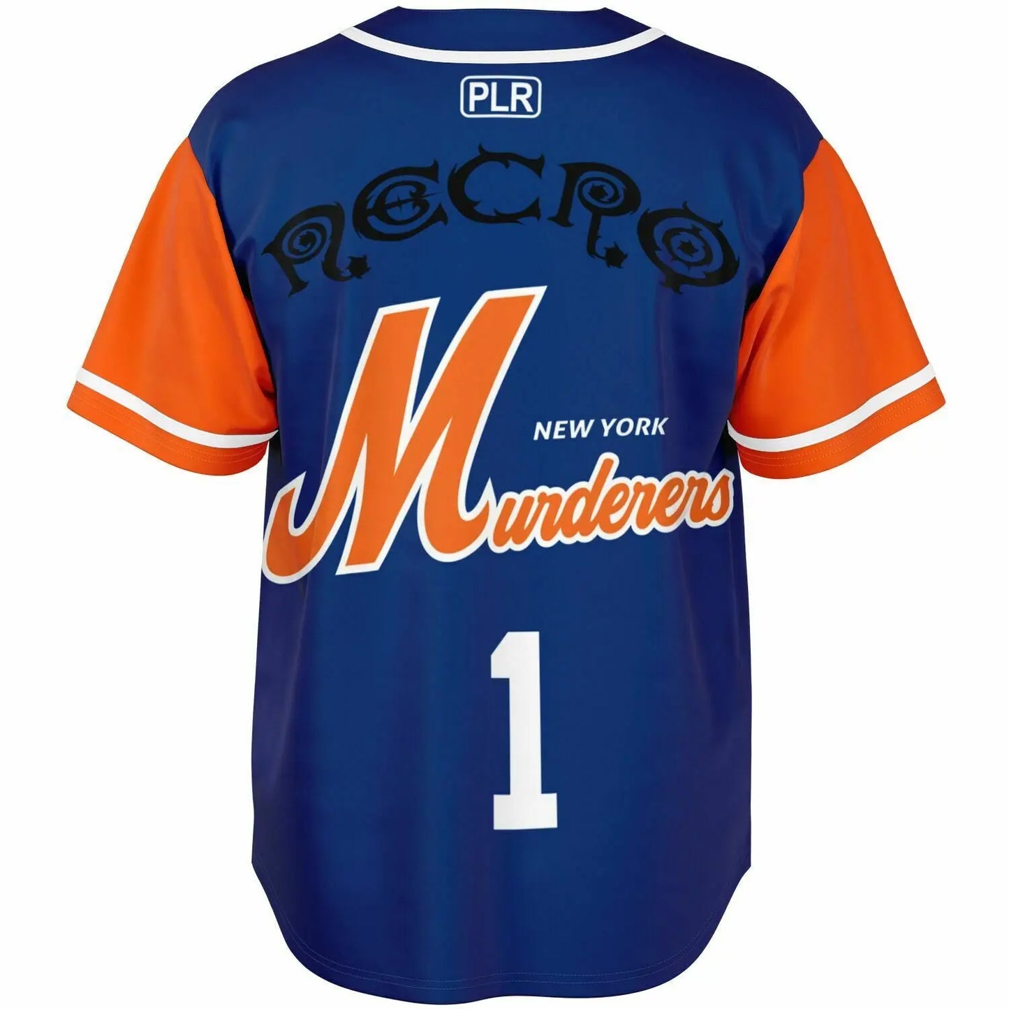 Necro - New York Murderers Blue/Orange 2 - Baseball Jersey NECRO SUPER STORE