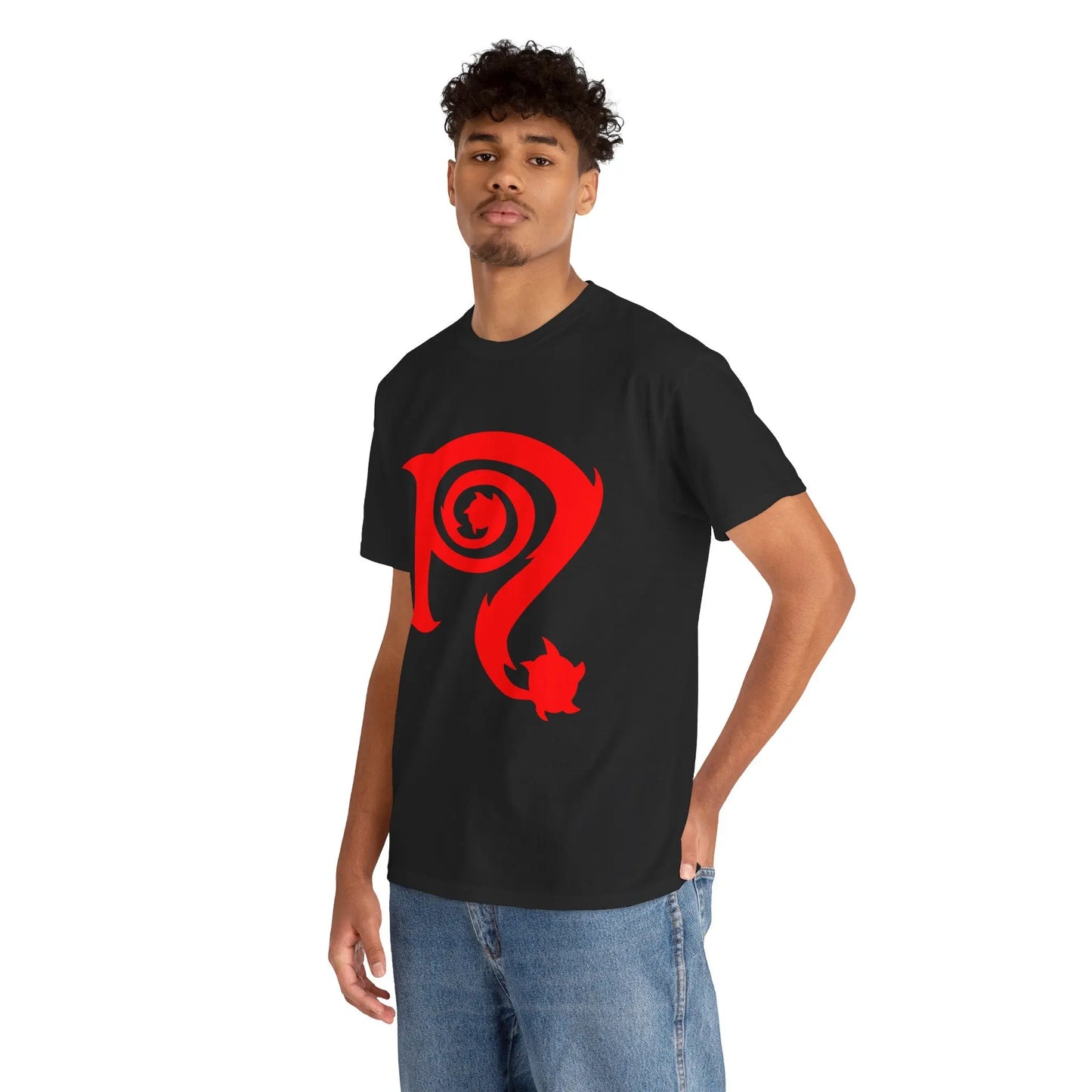 Necro - Red N Symbol  - Heavy Cotton Tee - Gilden 5000 Printify