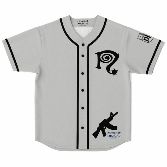 Necro -  Grey Blk N - Baseball Jersey