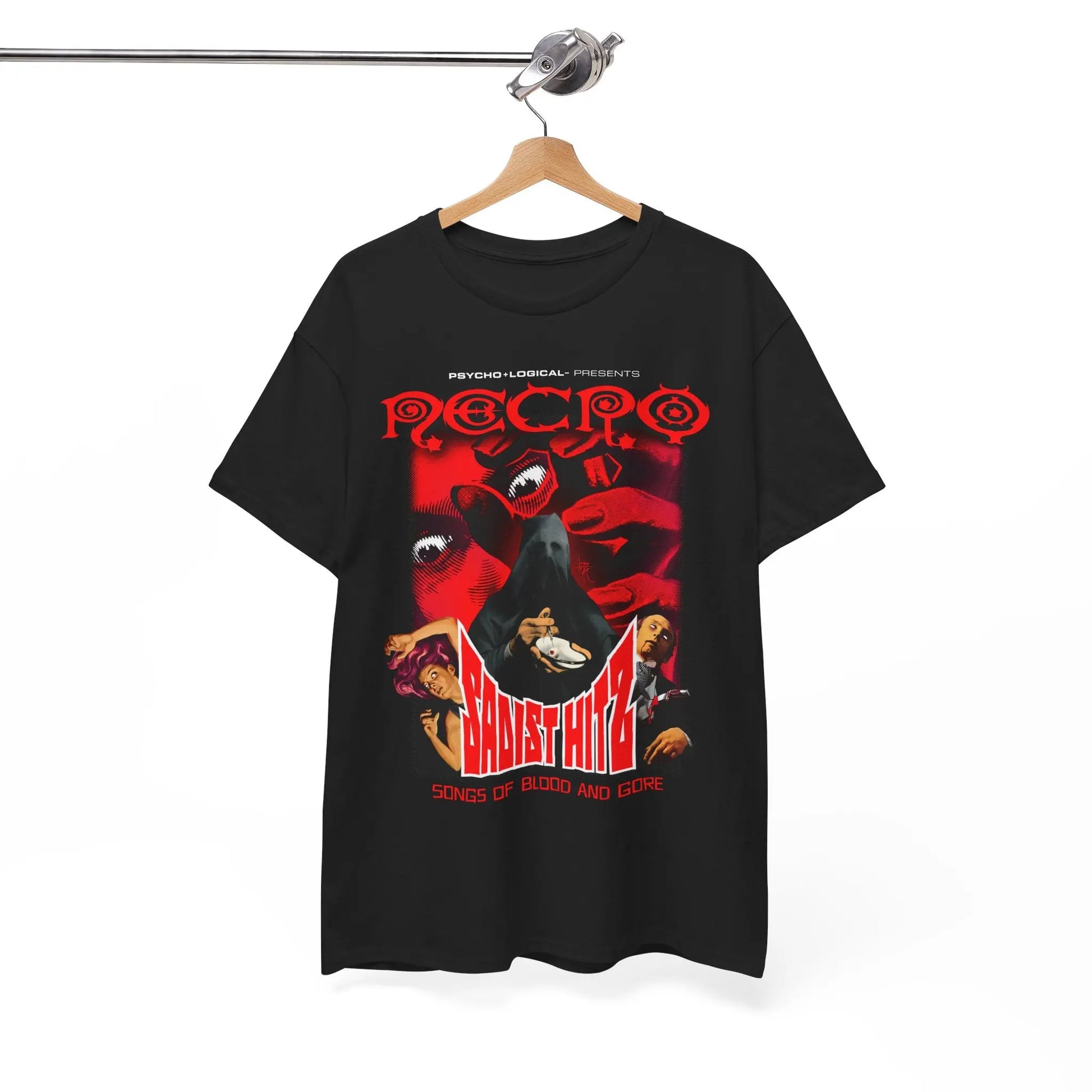 Necro - Sadist Hitz - Heavy Cotton Tee - Gilden 5000 Printify