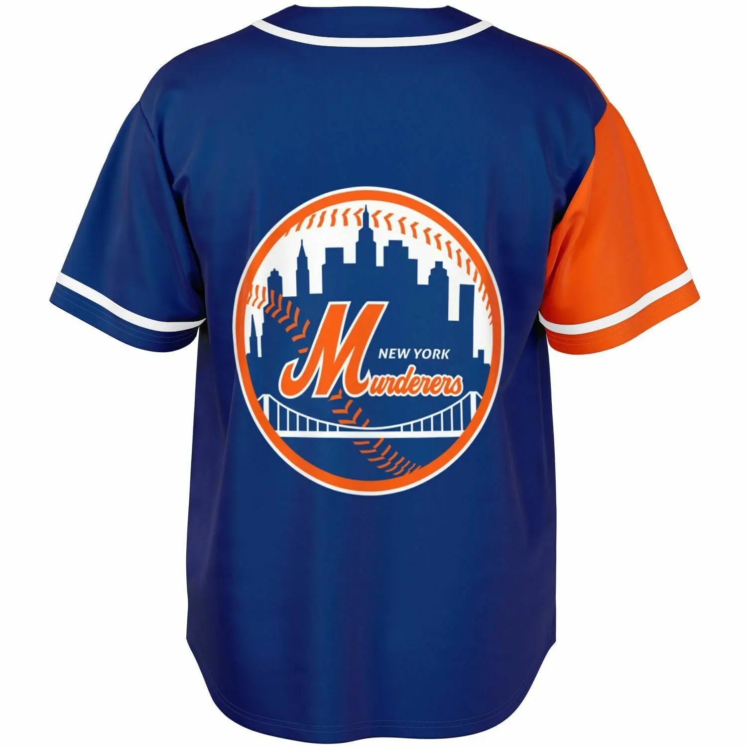 Necro - New York Murderers Orange/Blue - Baseball Jersey NECRO SUPER STORE