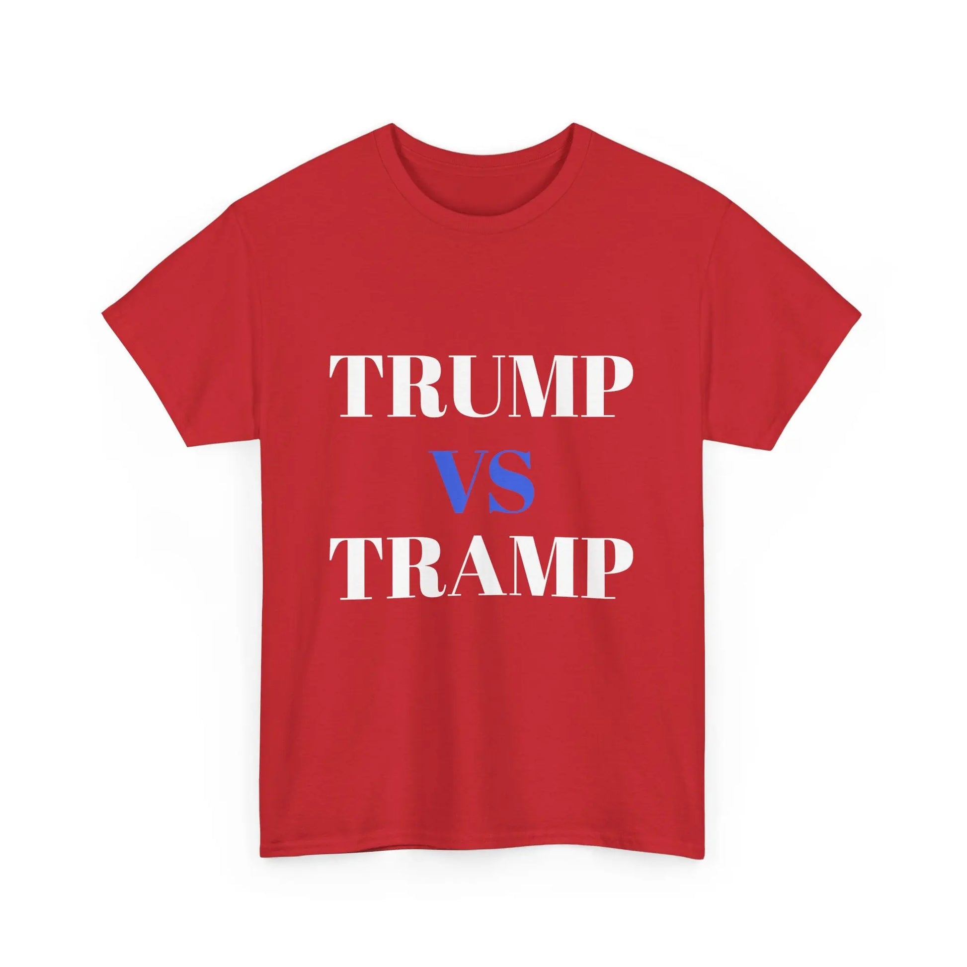 Trump vs Tramp  - Red - Heavy Cotton Tee - Gilden 5000 Printify