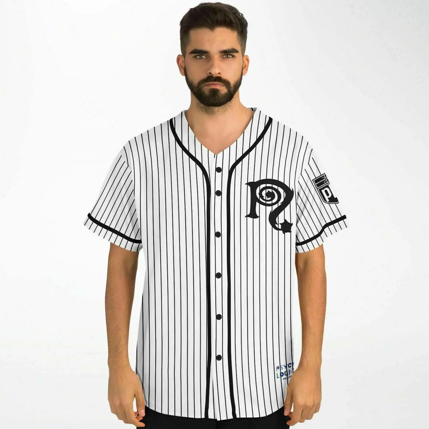 Necro - Pinstriped Baseball Jersey NECRO SUPER STORE