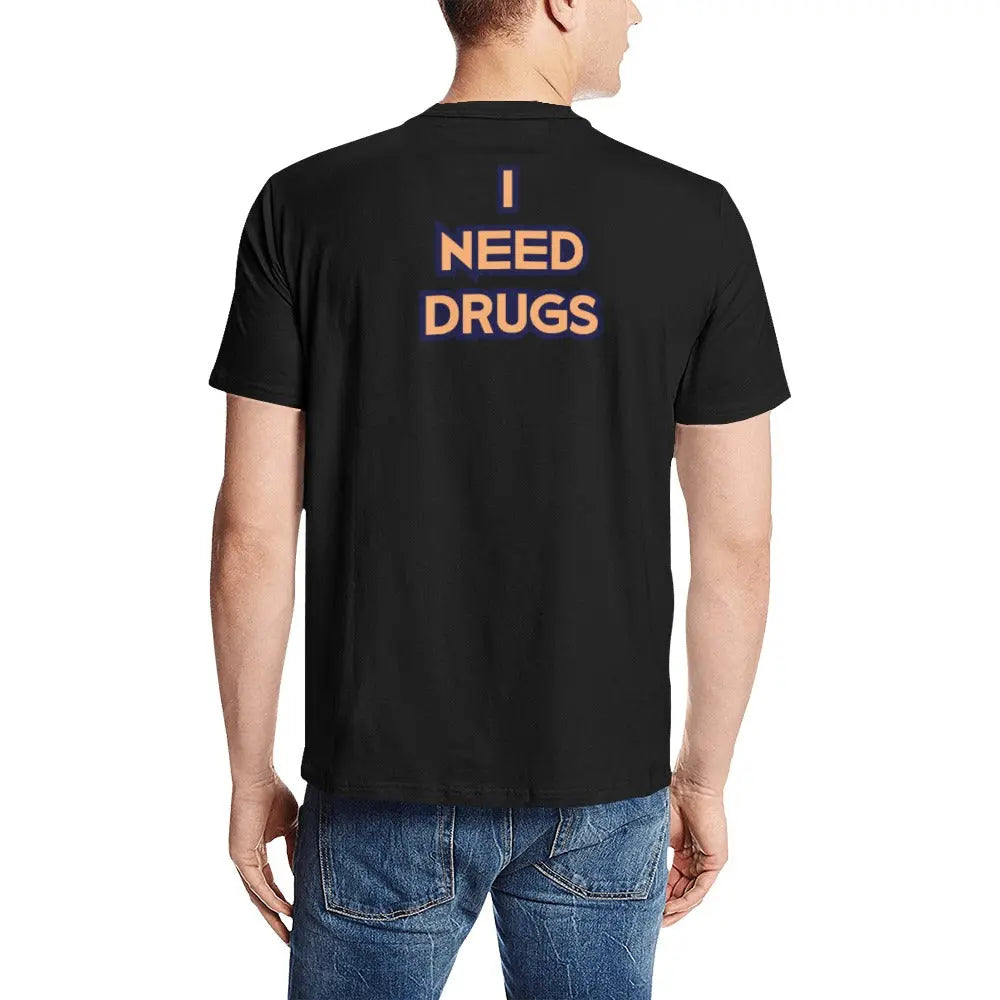 I Need Drugs - Howie Portrait - All Over Print T-shirt Inkedjoy