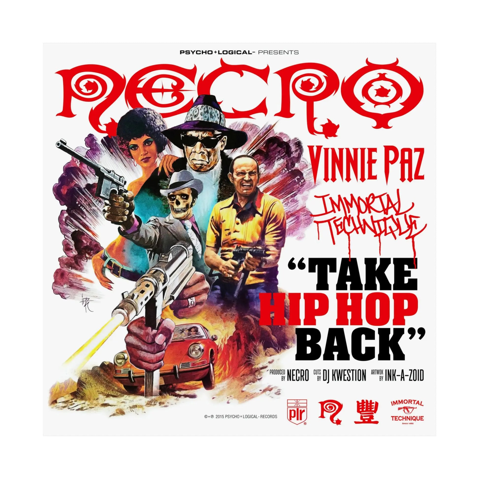 Necro - Take Hiphop Back - Poster - NECRO SUPER STORE