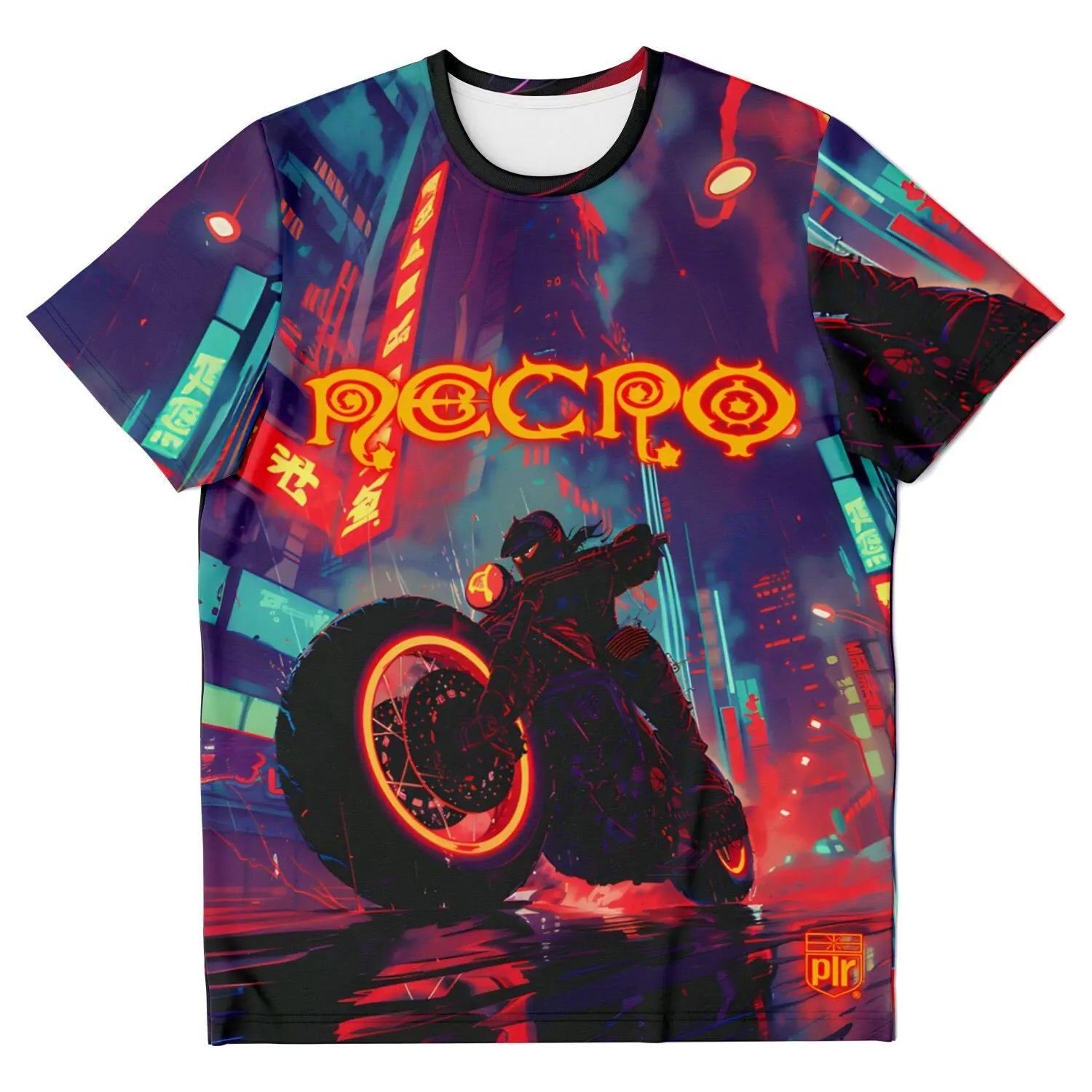 Necro - Glowing Bike - All Over Print - T-Shirt - NECRO SUPER STORE