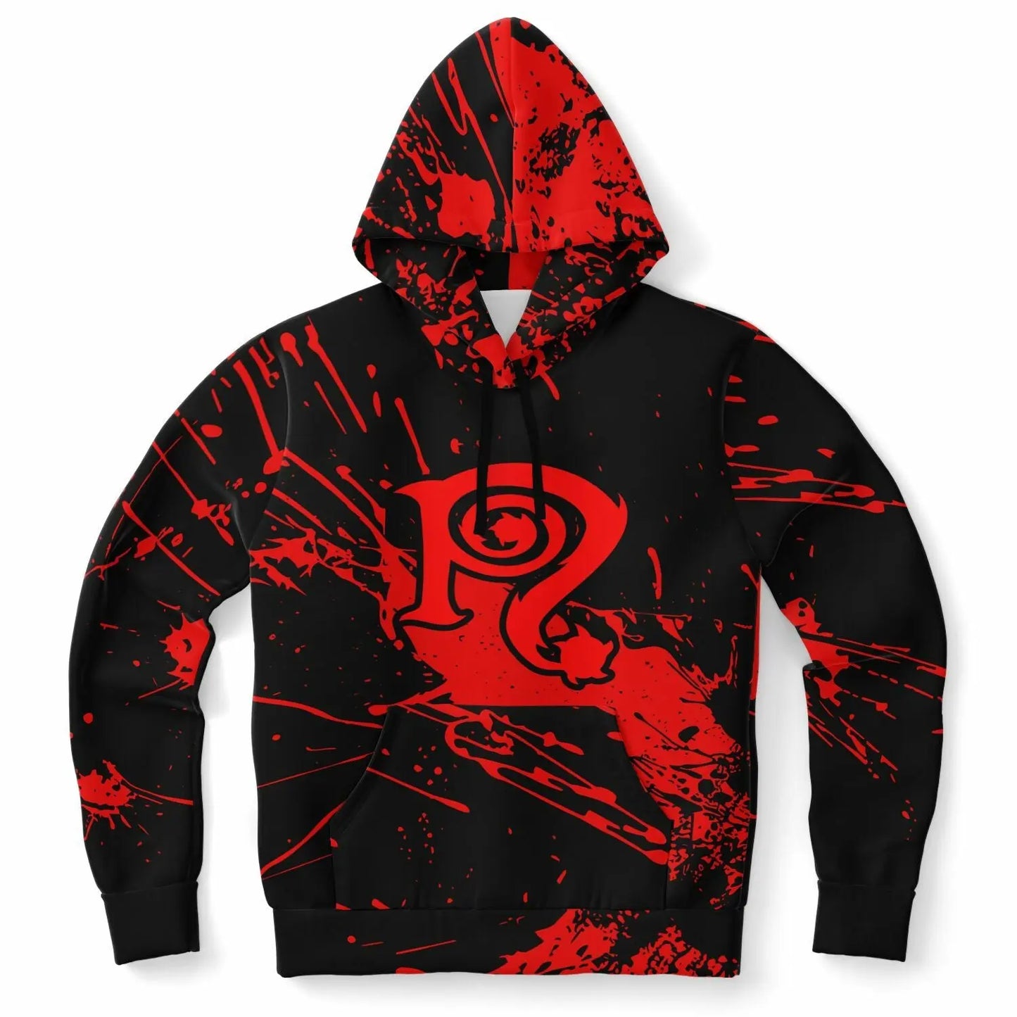 Necro - N Symbol Bloody Splash - Hoodie - AOP - NECRO SUPER STORE