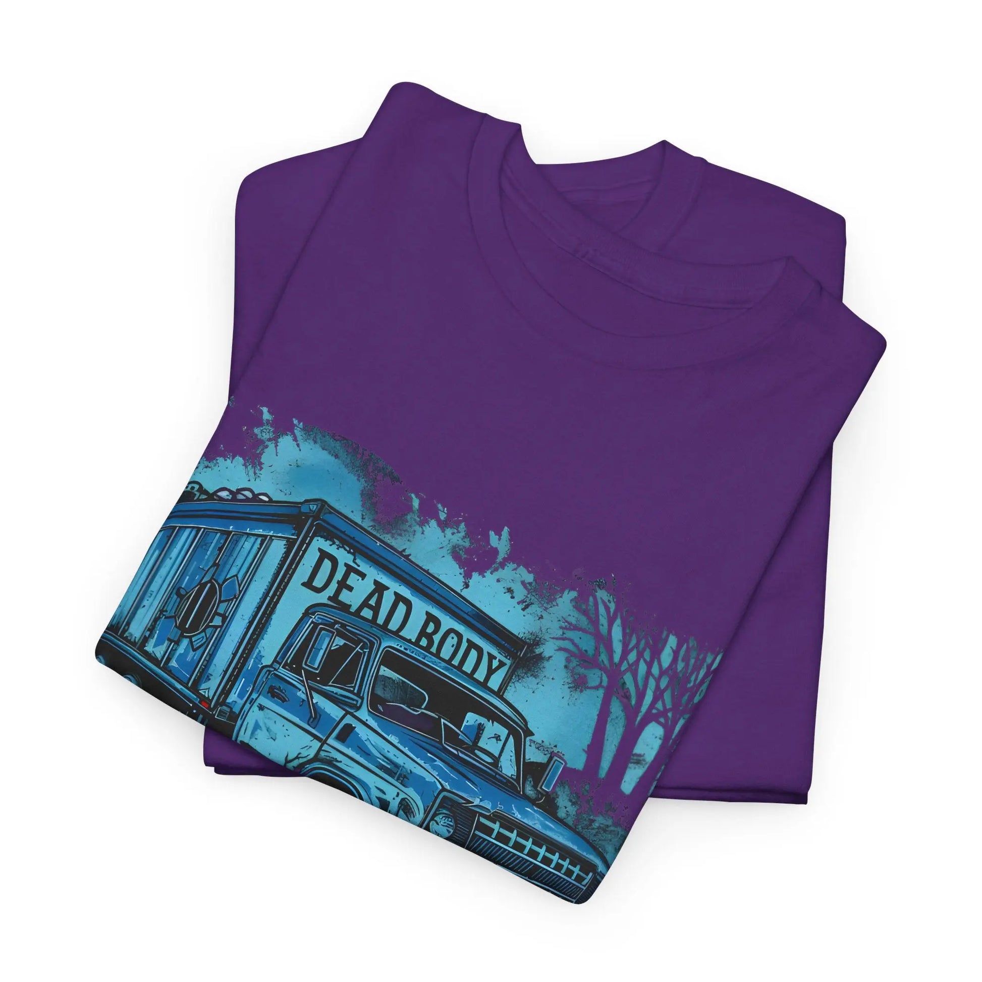 Necro - Dead Body Disposal - Heavy Cotton Tee - Gilden 5000 - Purple - NECRO SUPER STORE