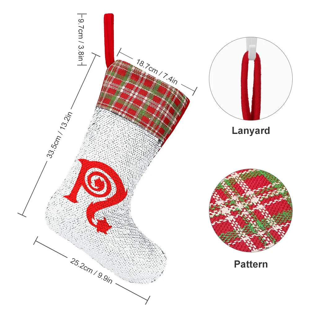 Necro - Red N Symbol - Christmas stocking Inkedjoy