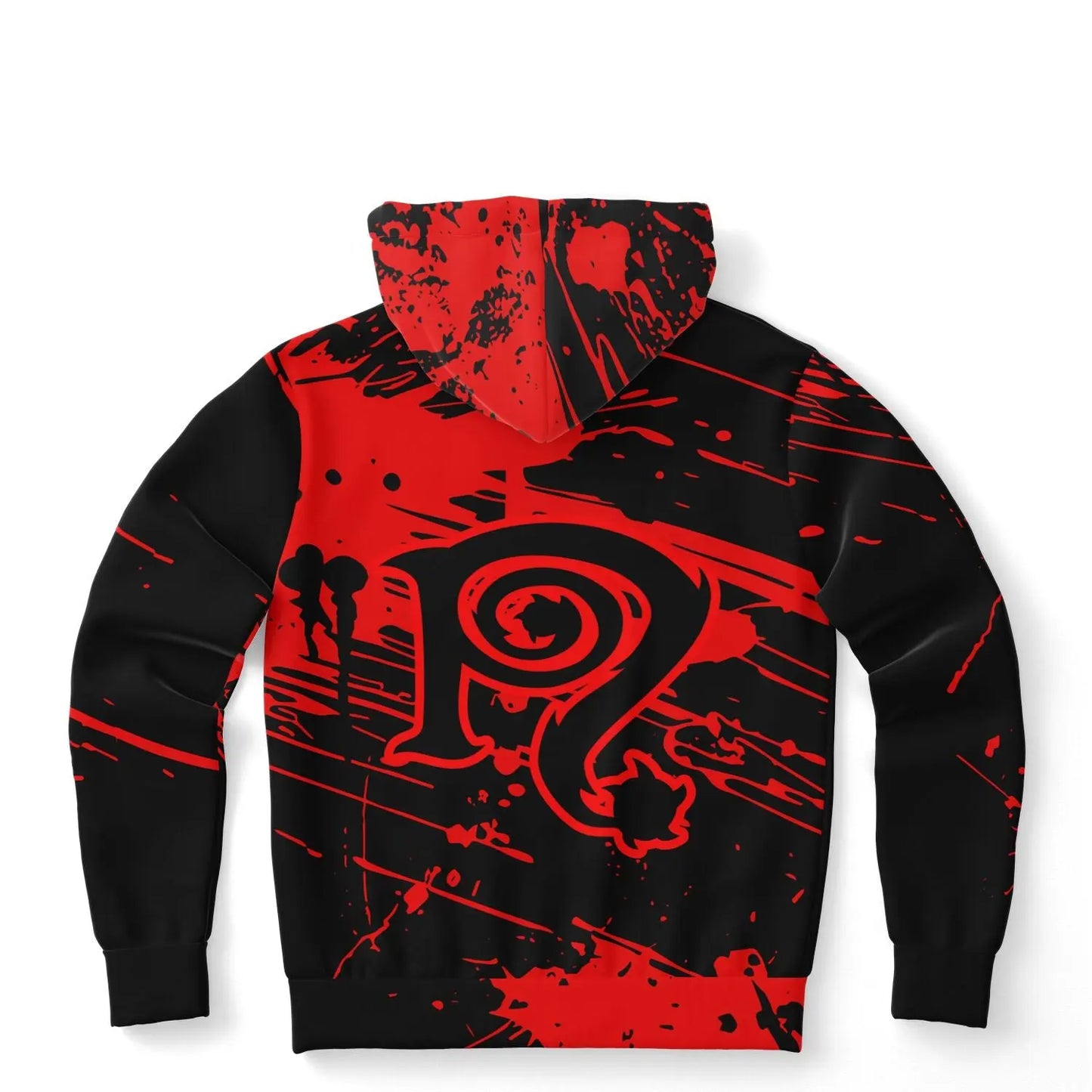 Necro - N Symbol Bloody Splash - Hoodie - AOP - NECRO SUPER STORE