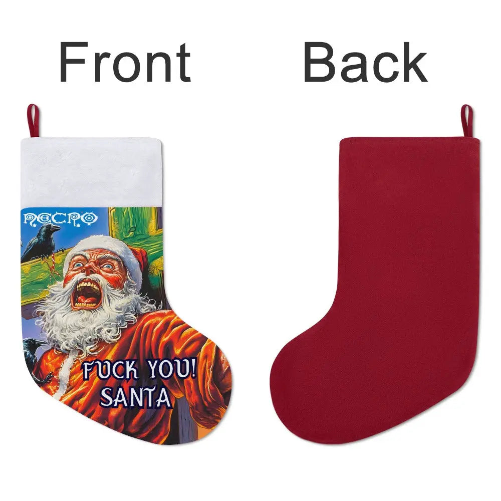 Fuck You! Santa - Christmas stocking Inkedjoy