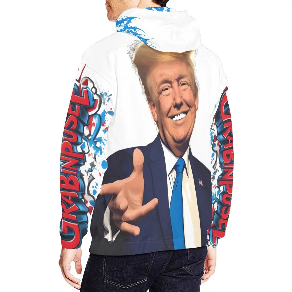 Grabinpusee - Trump/Necro - All Over Print Hoodie Inkedjoy