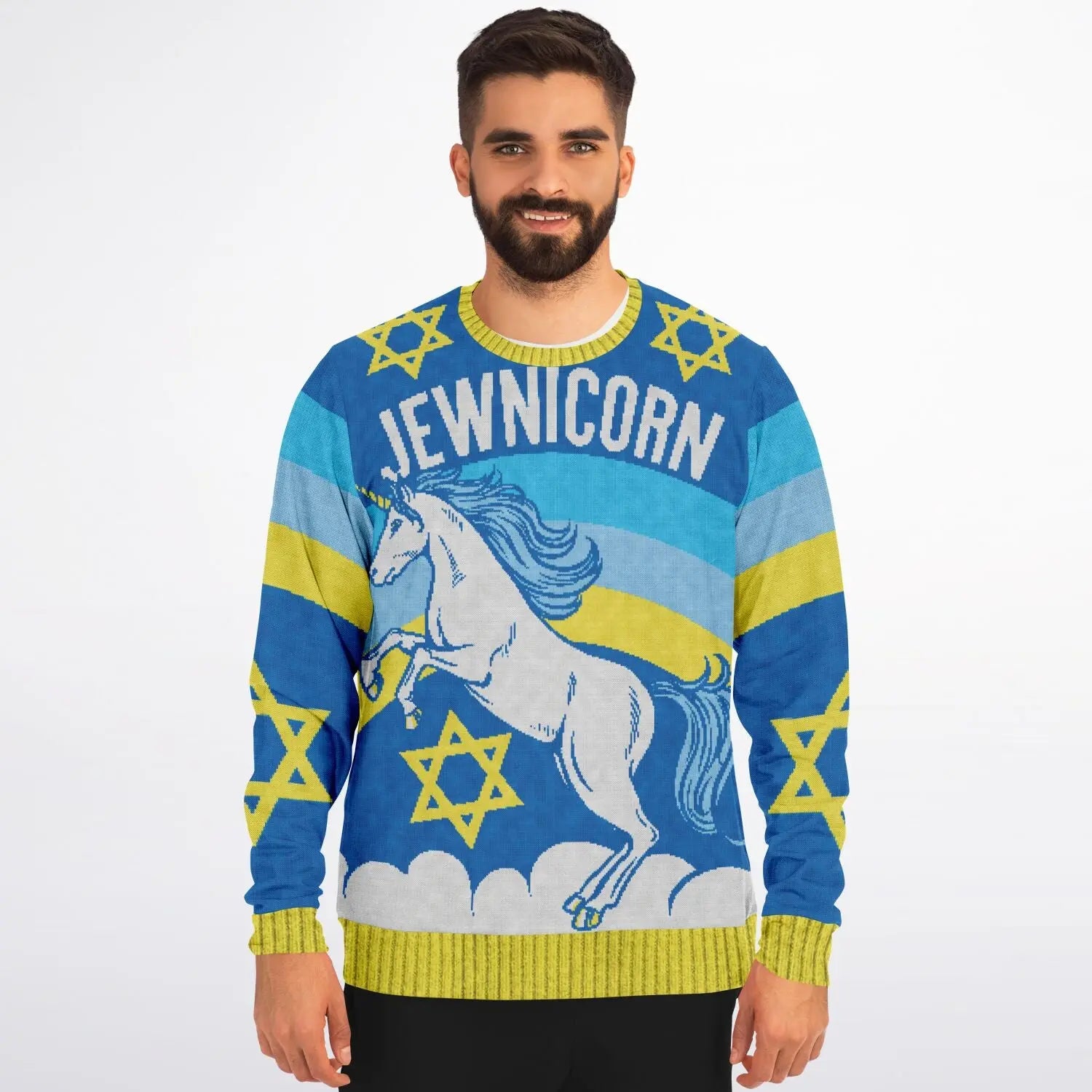 Jewnicorn - Ugly Christmas Sweatshirt NECRO SUPER STORE